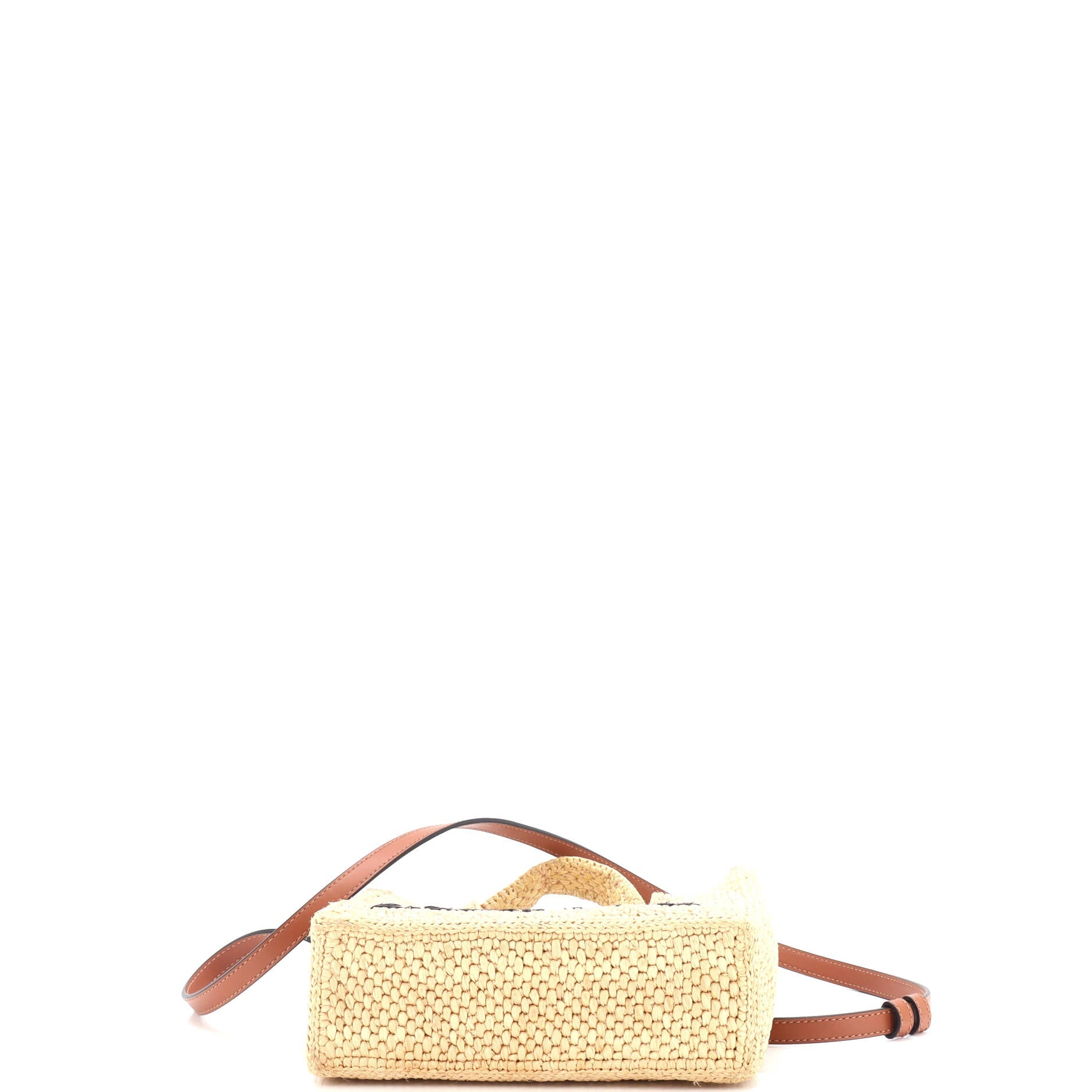 Paula's Ibiza Logo Convertible Tote Raffia Mini