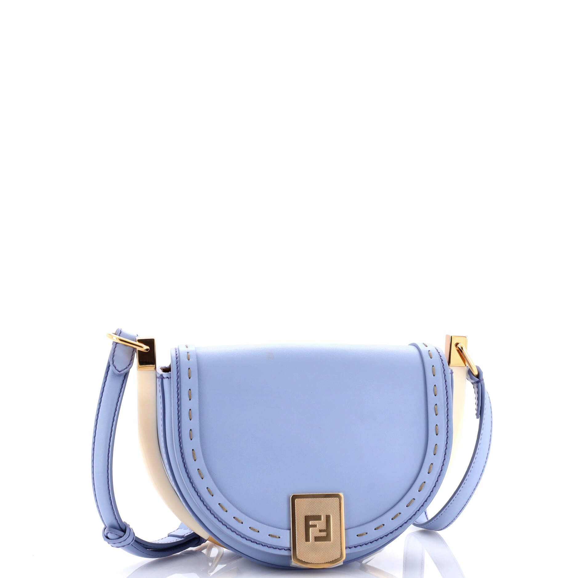 Moonlight Flap Bag Leather with Plexiglass Detail