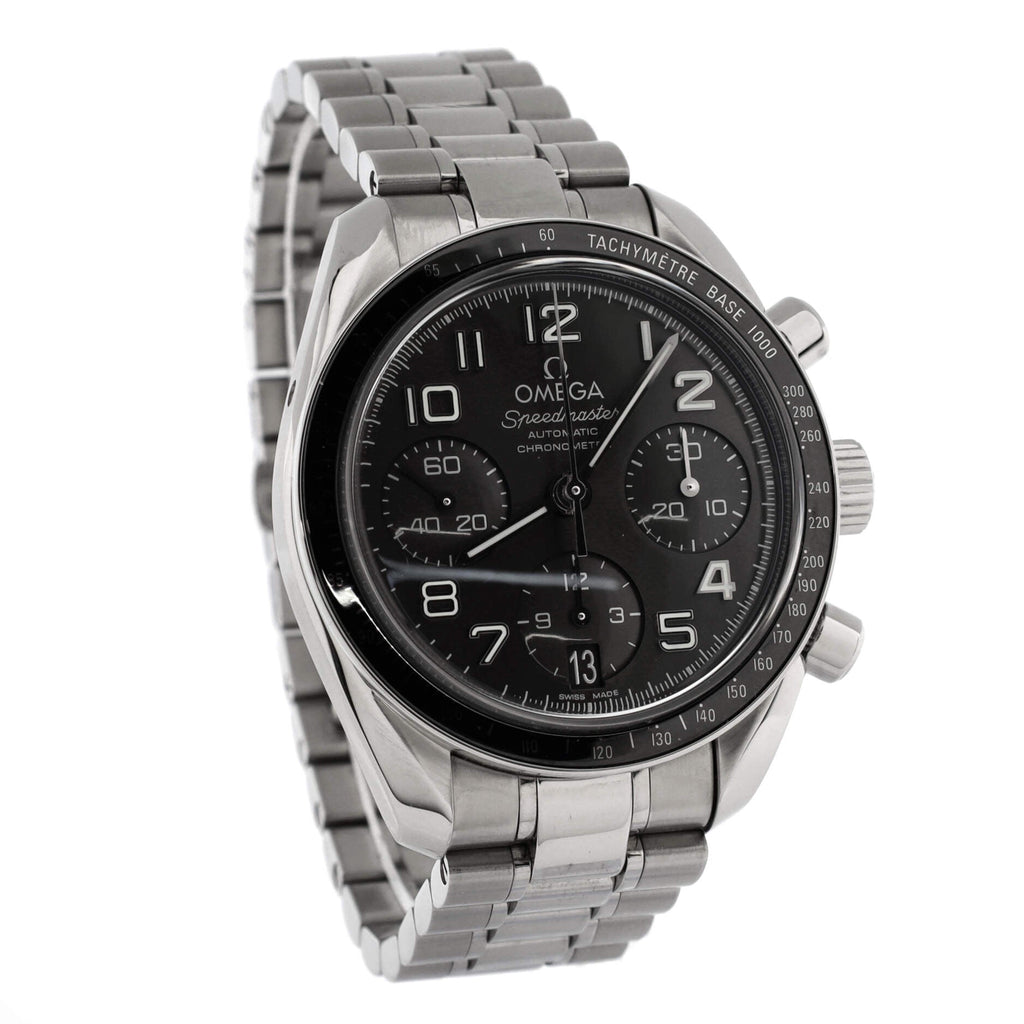 Speedmaster Chronograph Automatic Watch Stainless Steel with Ceramic 38