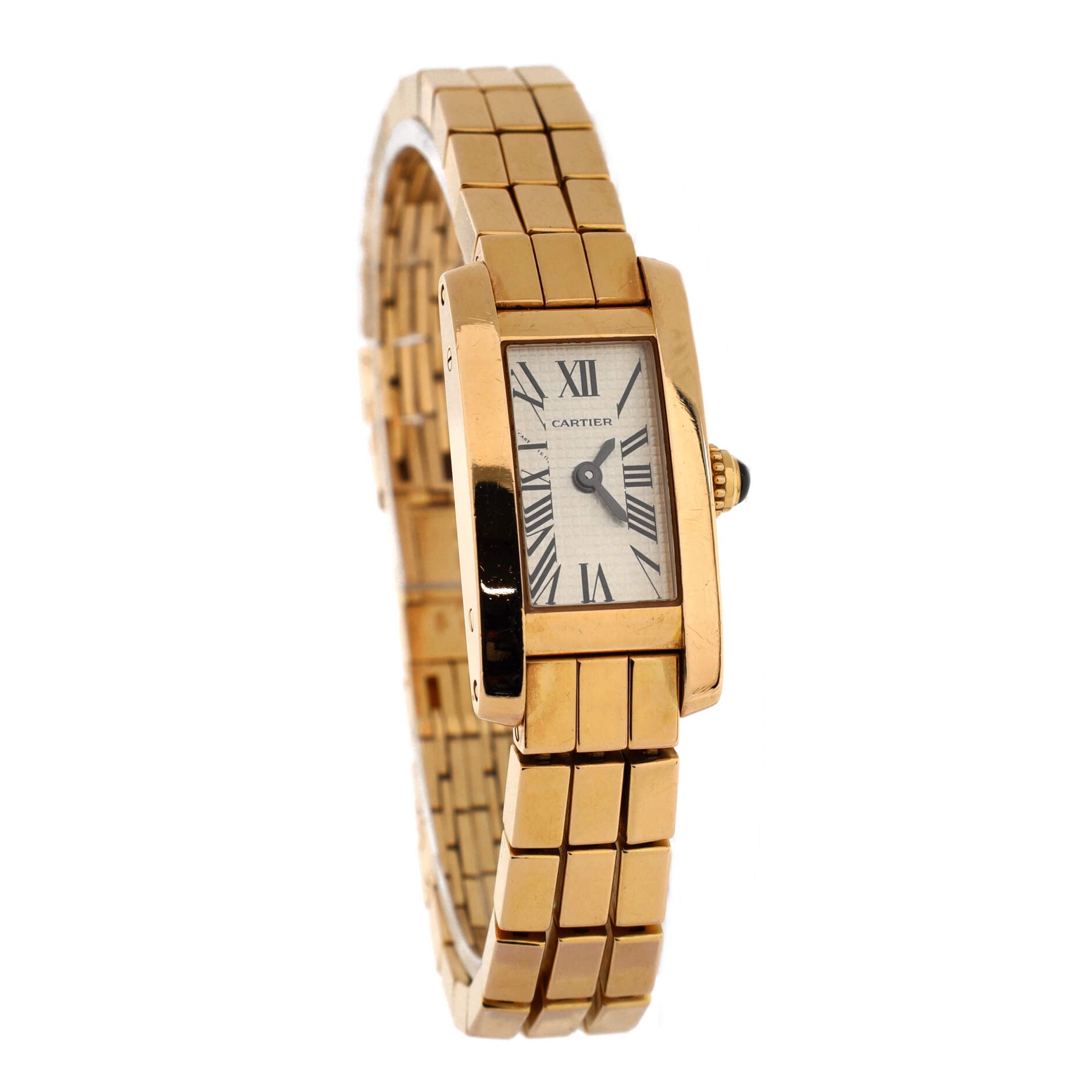 Tank Allongee Laniere Quartz Watch Rose Gold 14