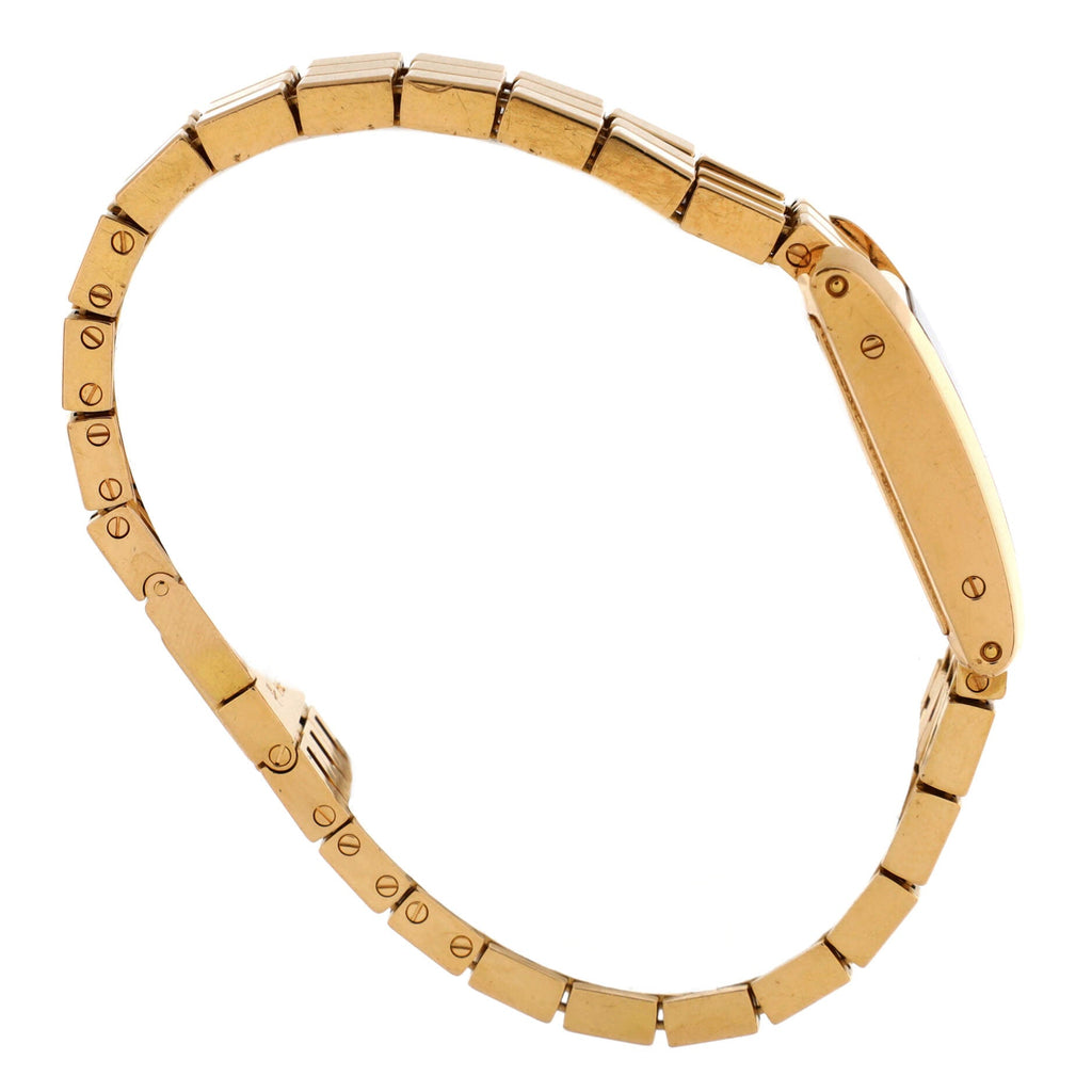 Tank Allongee Laniere Quartz Watch Rose Gold 14