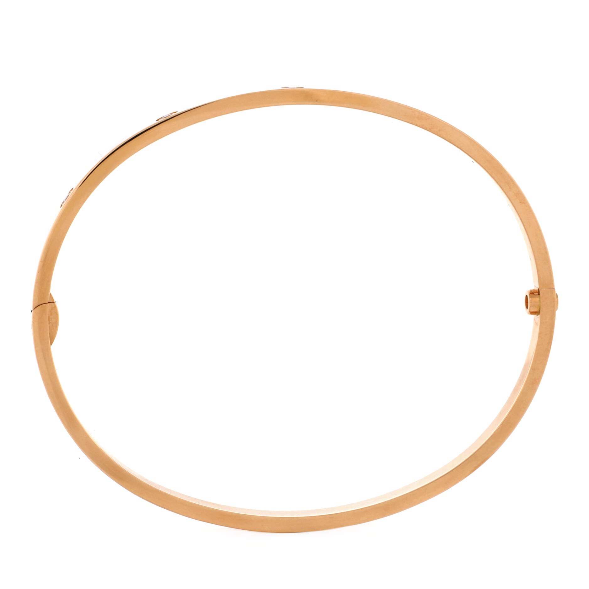 Love 10 Diamond Bracelet 18K Rose Gold with Diamonds Small