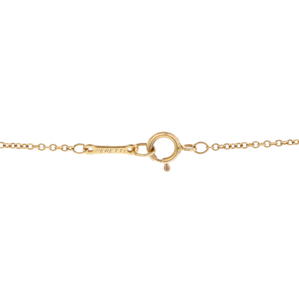 Elsa Peretti Teardrop Pendant Necklace 18K Yellow Gold 12mm