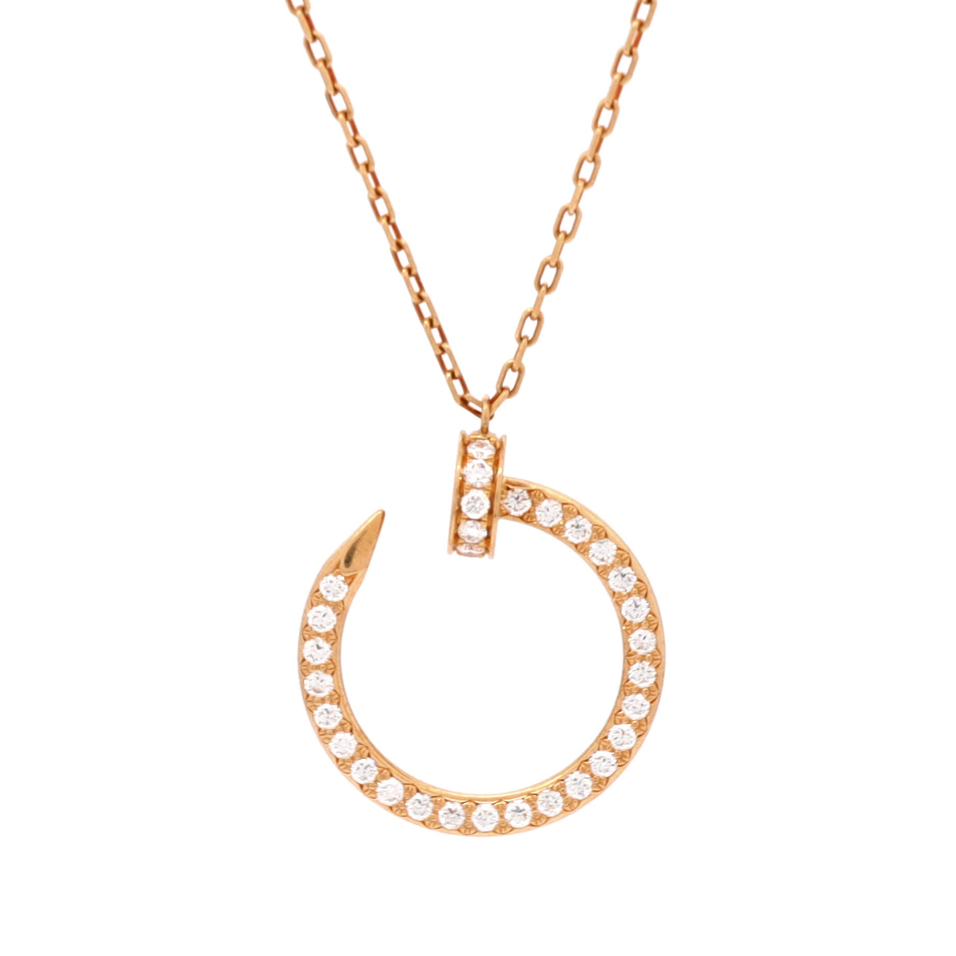Juste un Clou Pendant Necklace 18K Yellow Gold and Diamonds