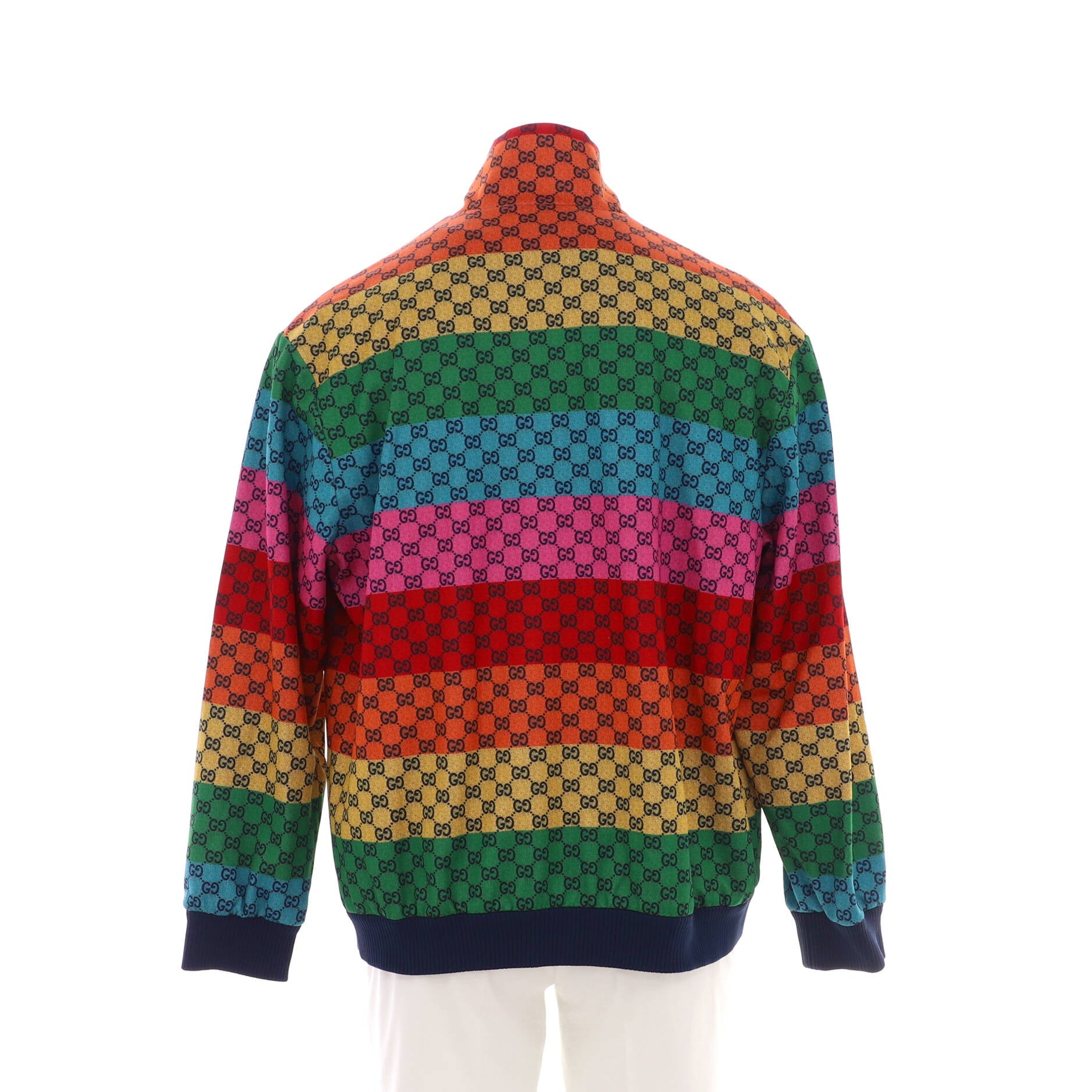Men's Zip Track Jacket Printed GG Jersey