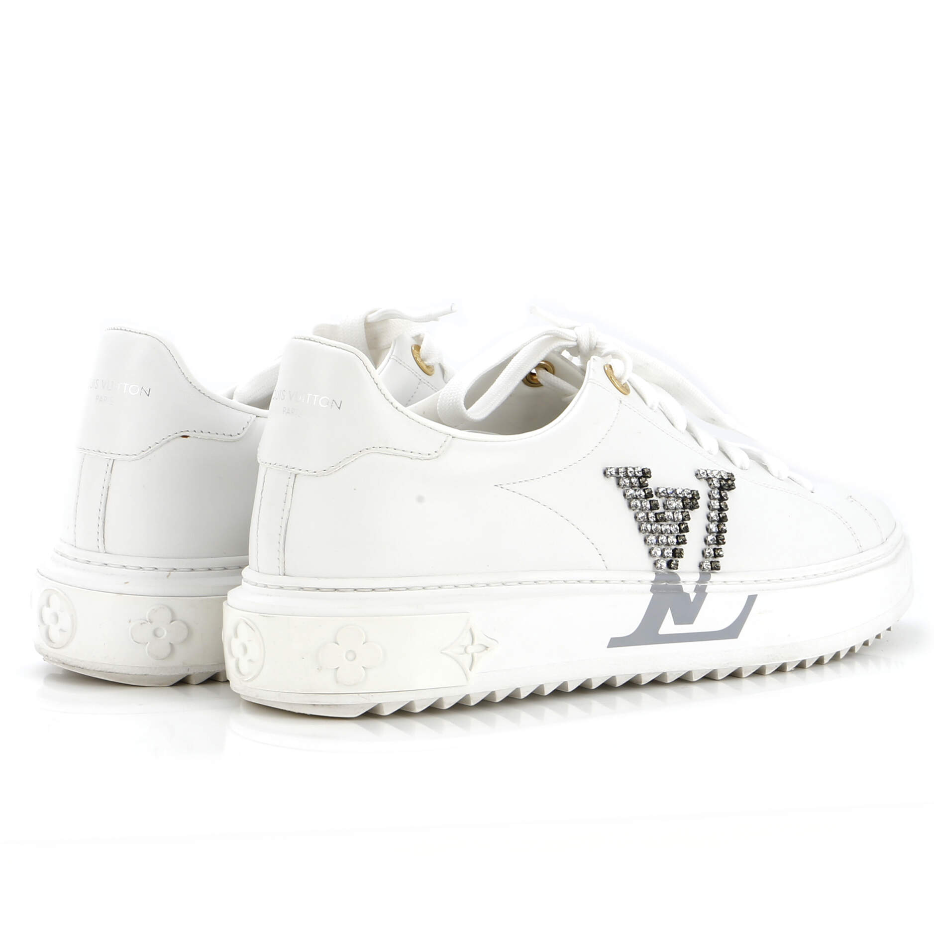 Women's Time Out Sneakers Leather with Crystals