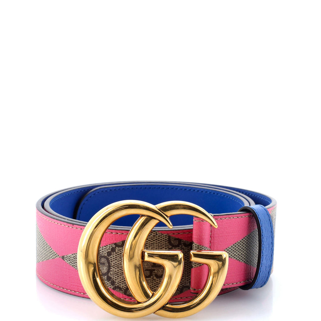 GG Marmont Belt Jumbo GG Canvas and Leather Wide 85
