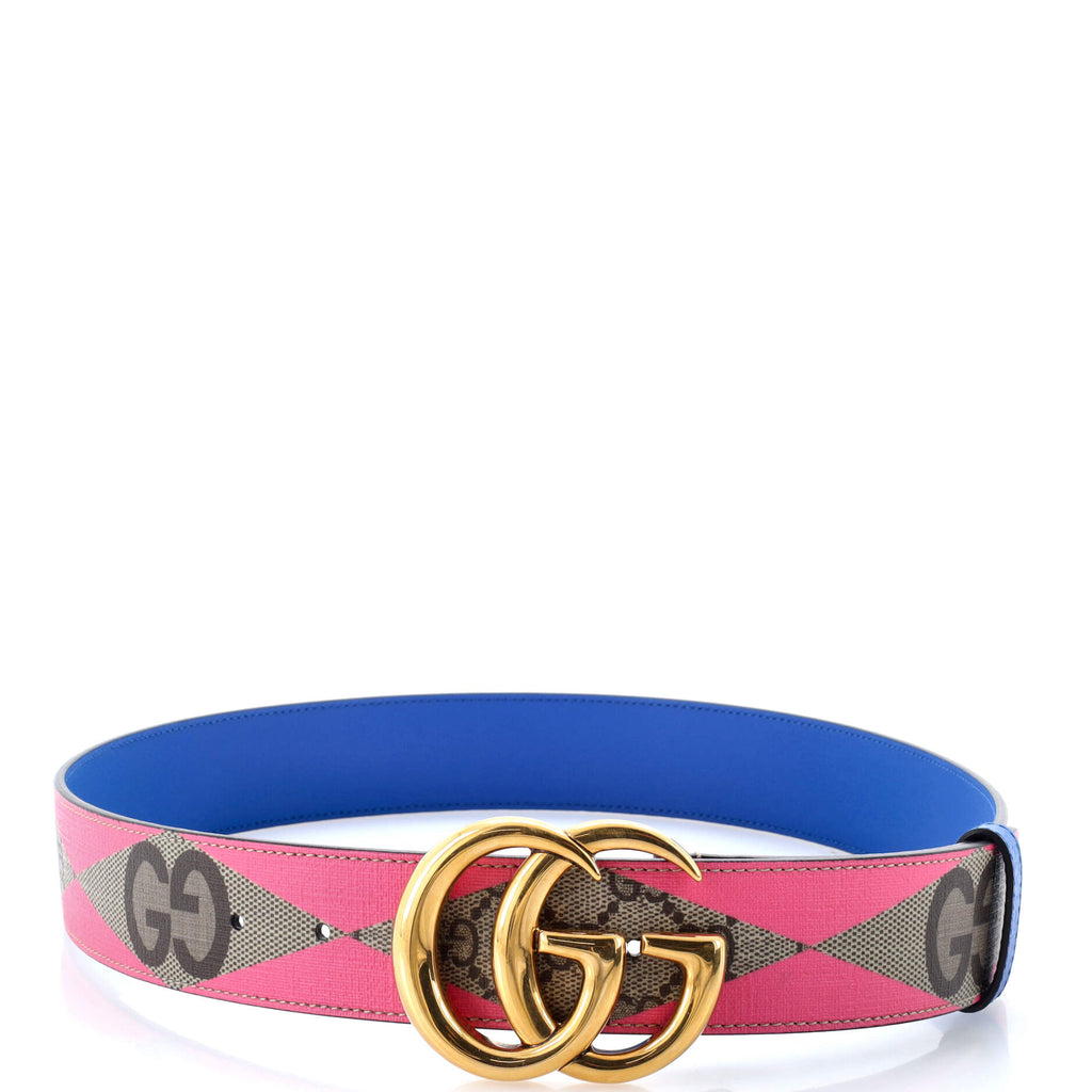 GG Marmont Belt Jumbo GG Canvas and Leather Wide 85