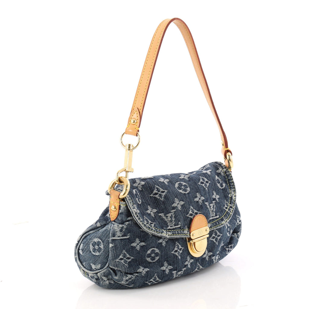 Pleaty Handbag Denim Mini