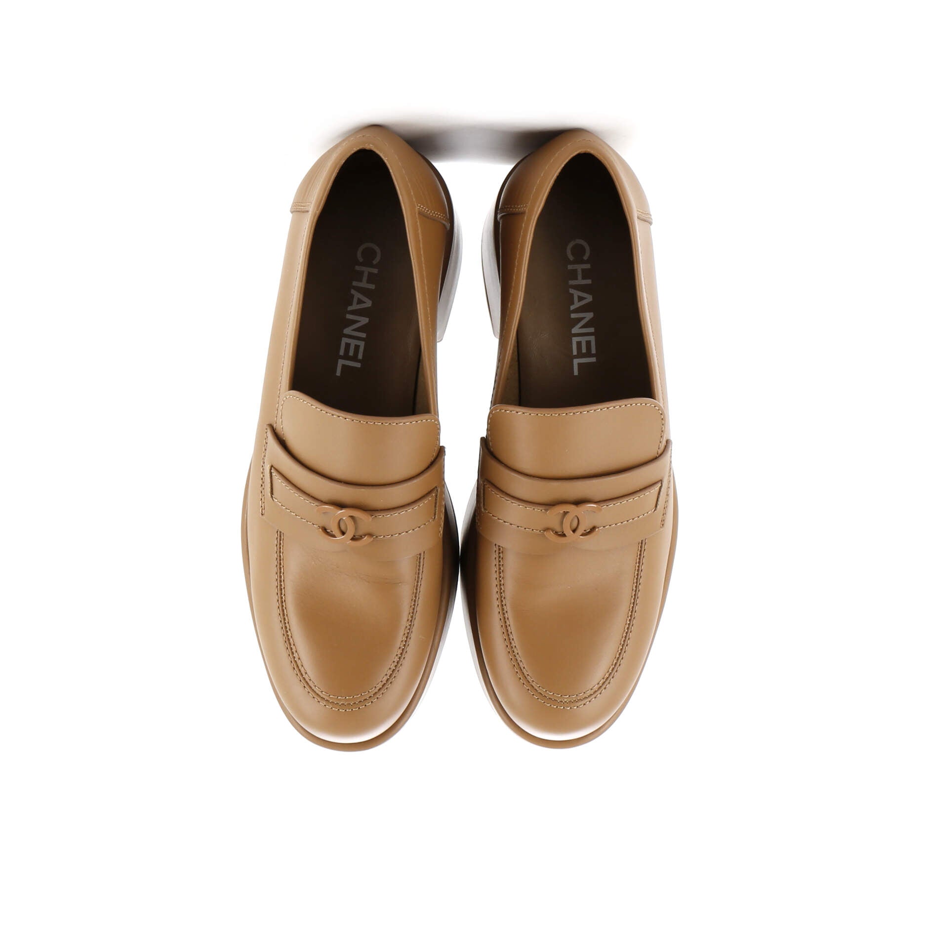 Women's CC Platform Loafers Leather