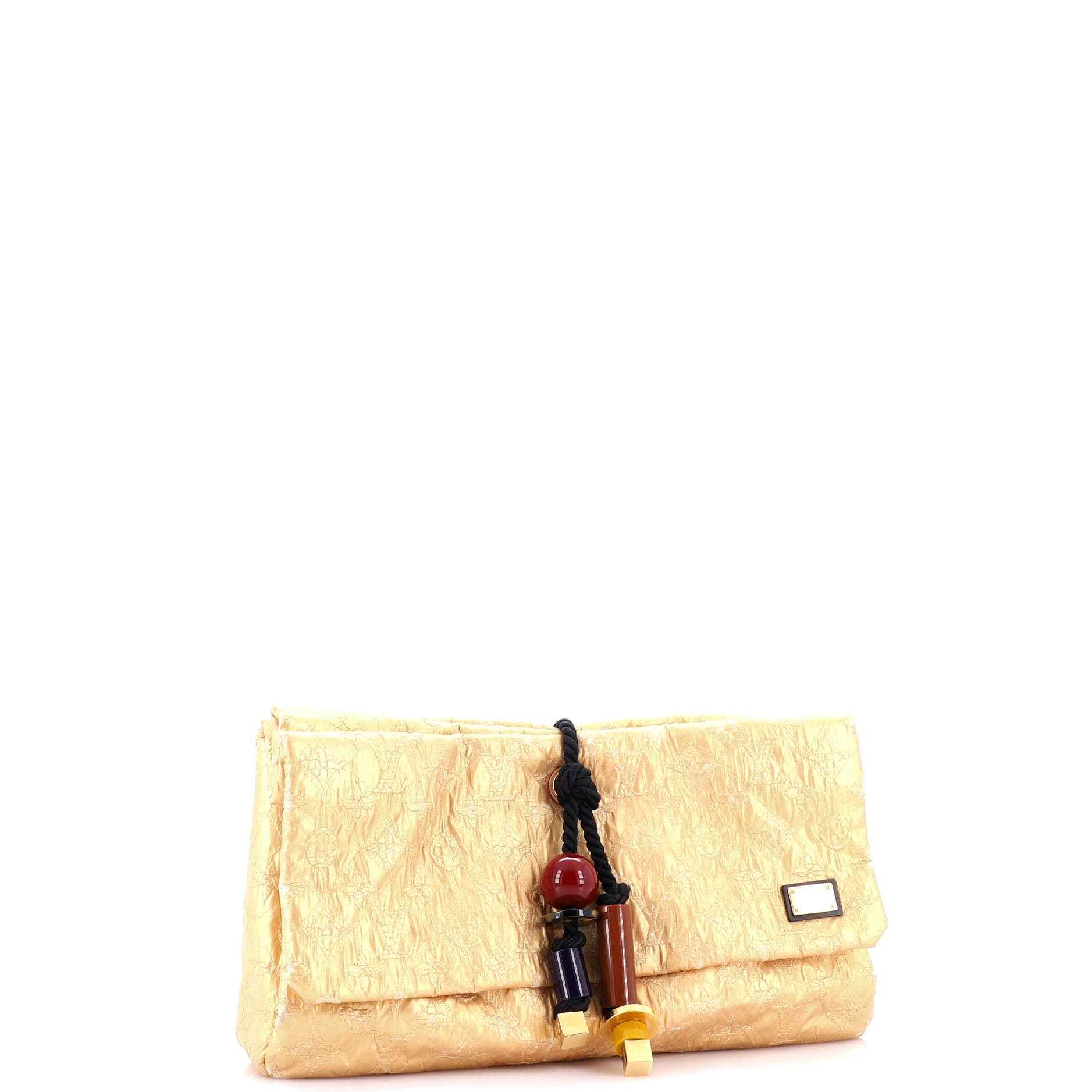 Limelight Clutch Metallic Jacquard Textile GM
