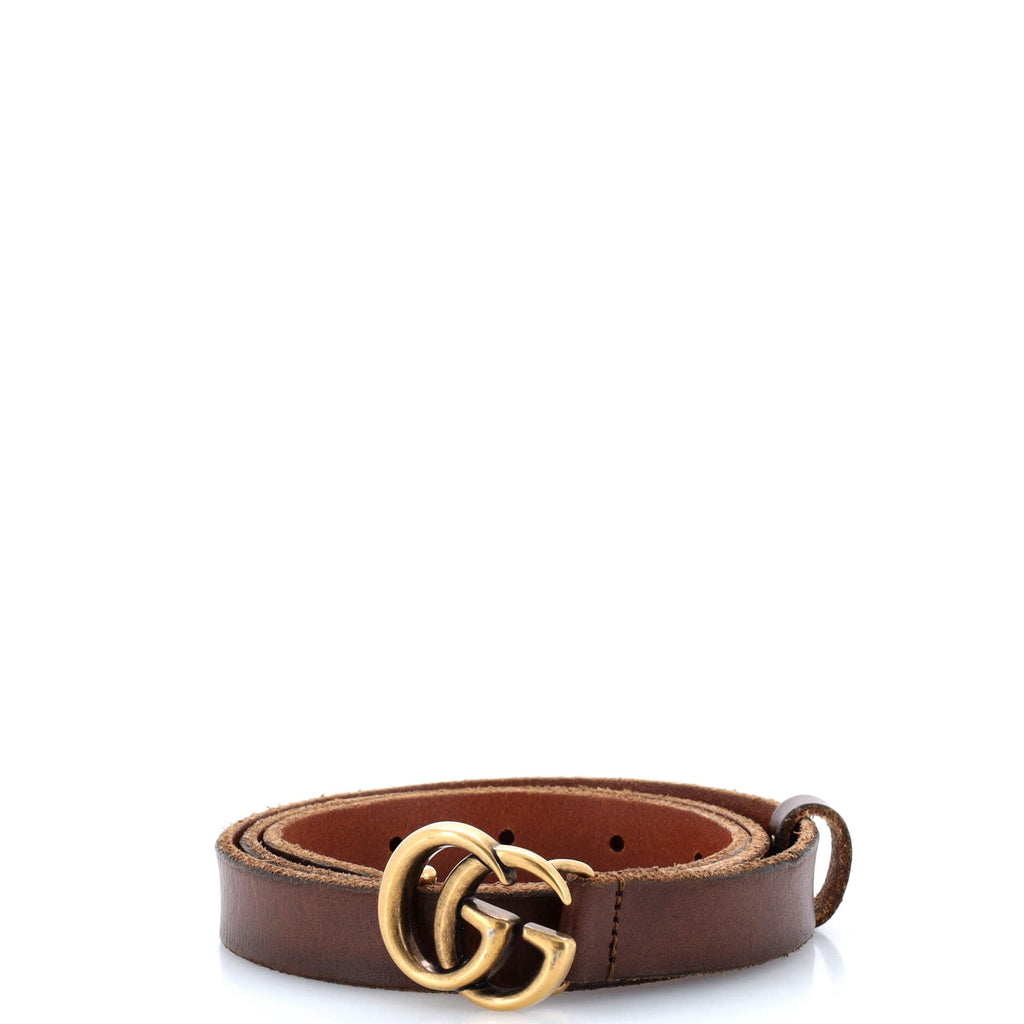 GG Marmont Belt Leather Thin 80