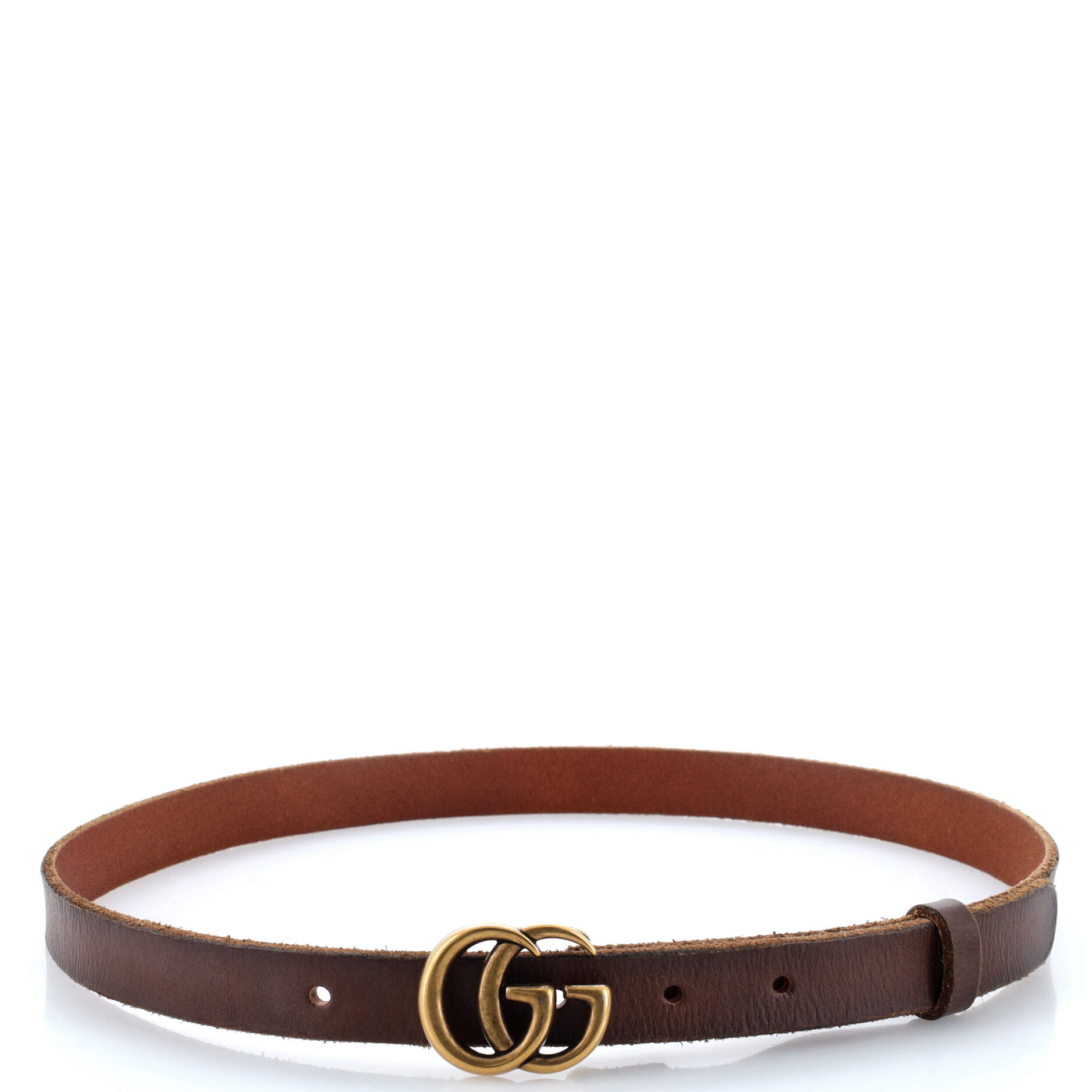 GG Marmont Belt Leather Thin 80