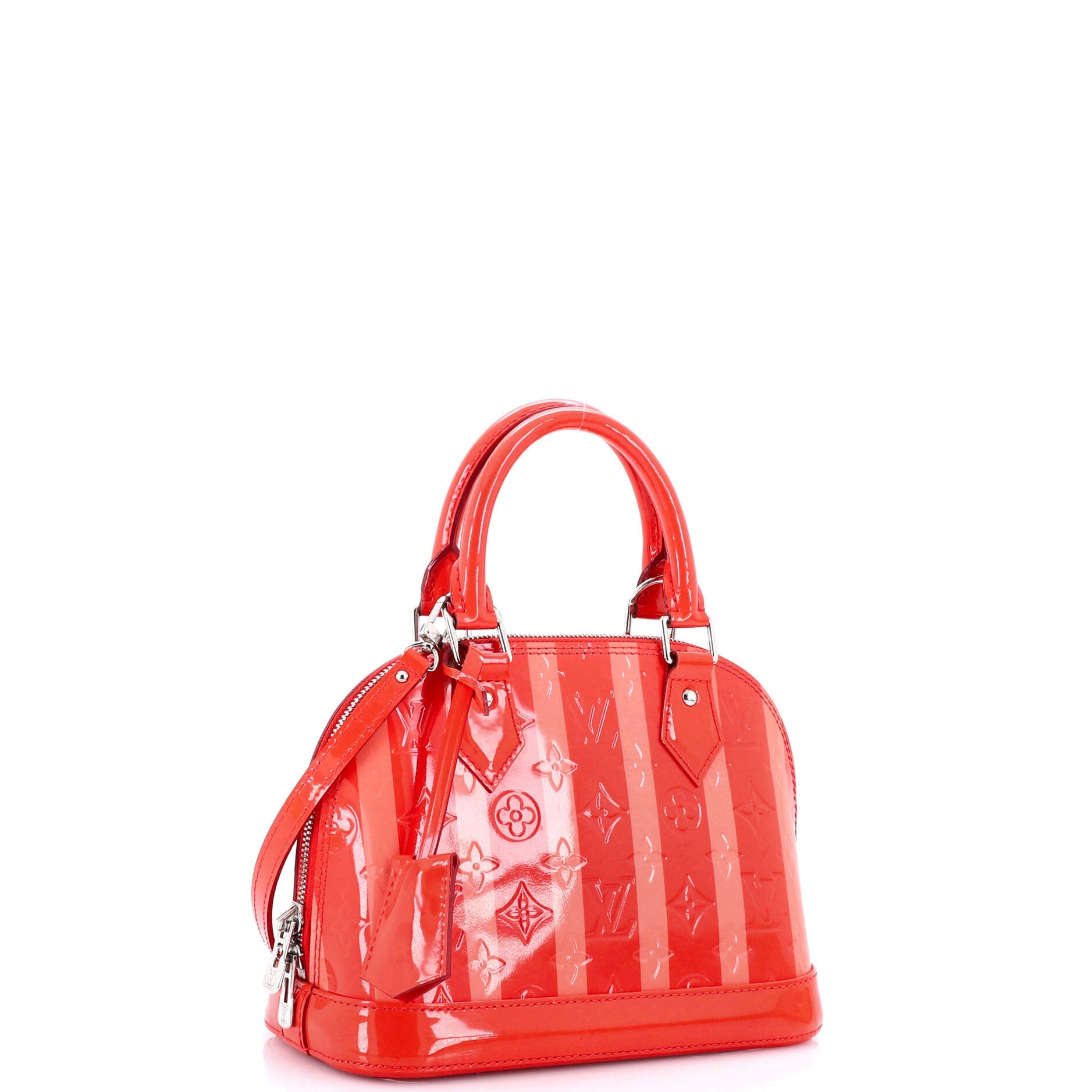 Alma Handbag Limited Edition Monogram Vernis Rayures BB