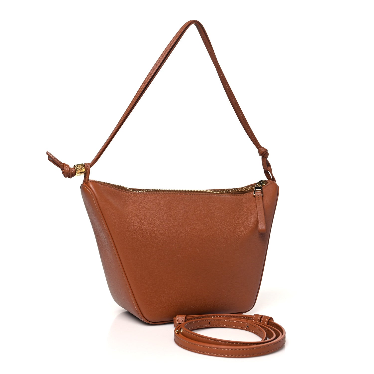 Calfskin Mini Hammock Hobo Tan