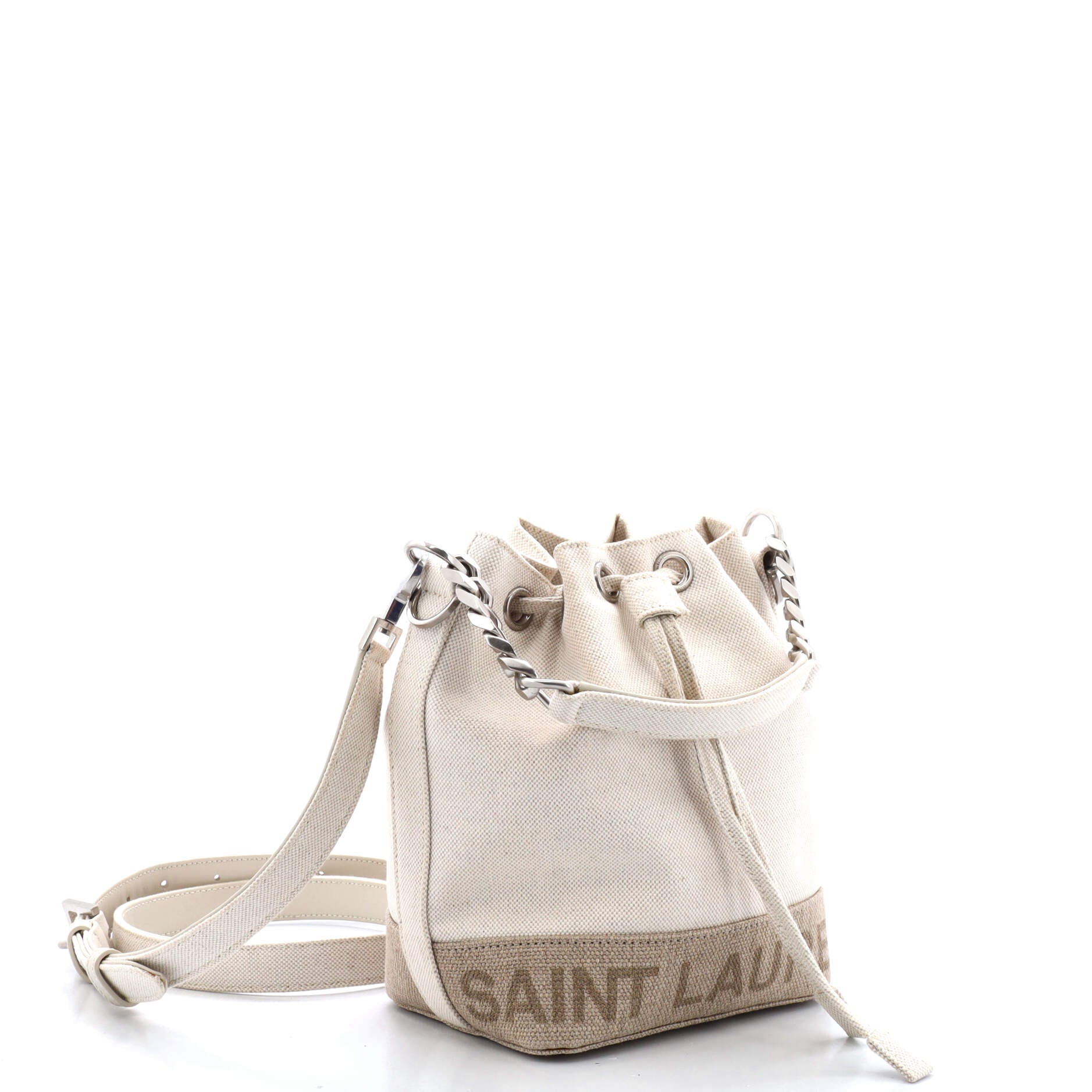 Rive Gauche Bucket Bag Canvas Mini