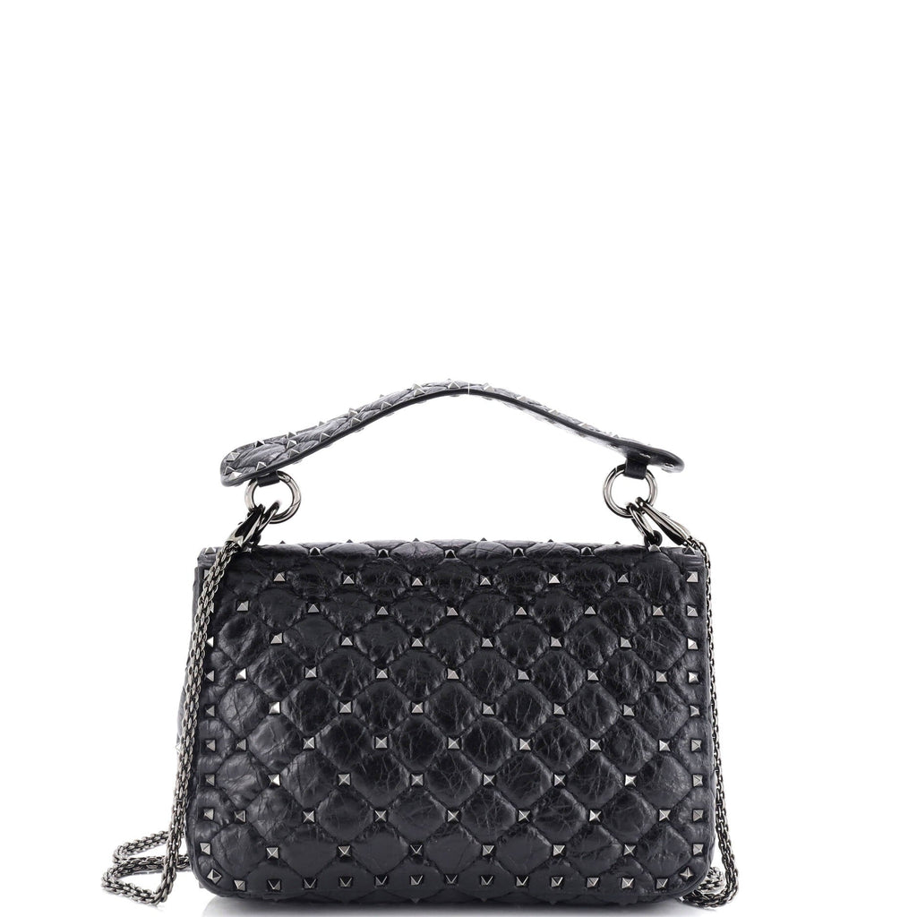Rockstud Spike Flap Bag Quilted Leather Medium