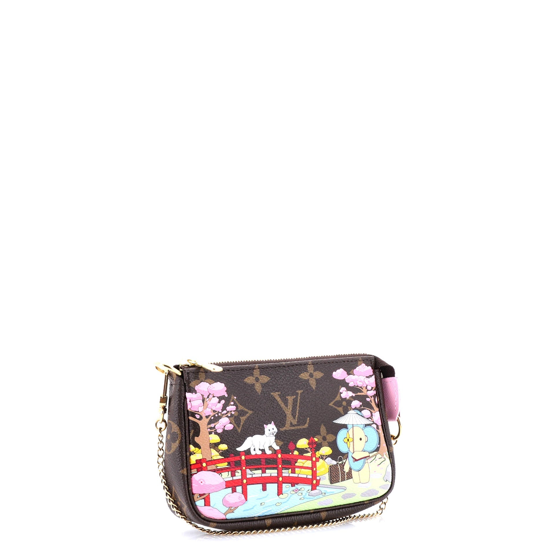 Pochette Accessoires Limited Edition Vivienne Xmas Monogram Canvas Mini
