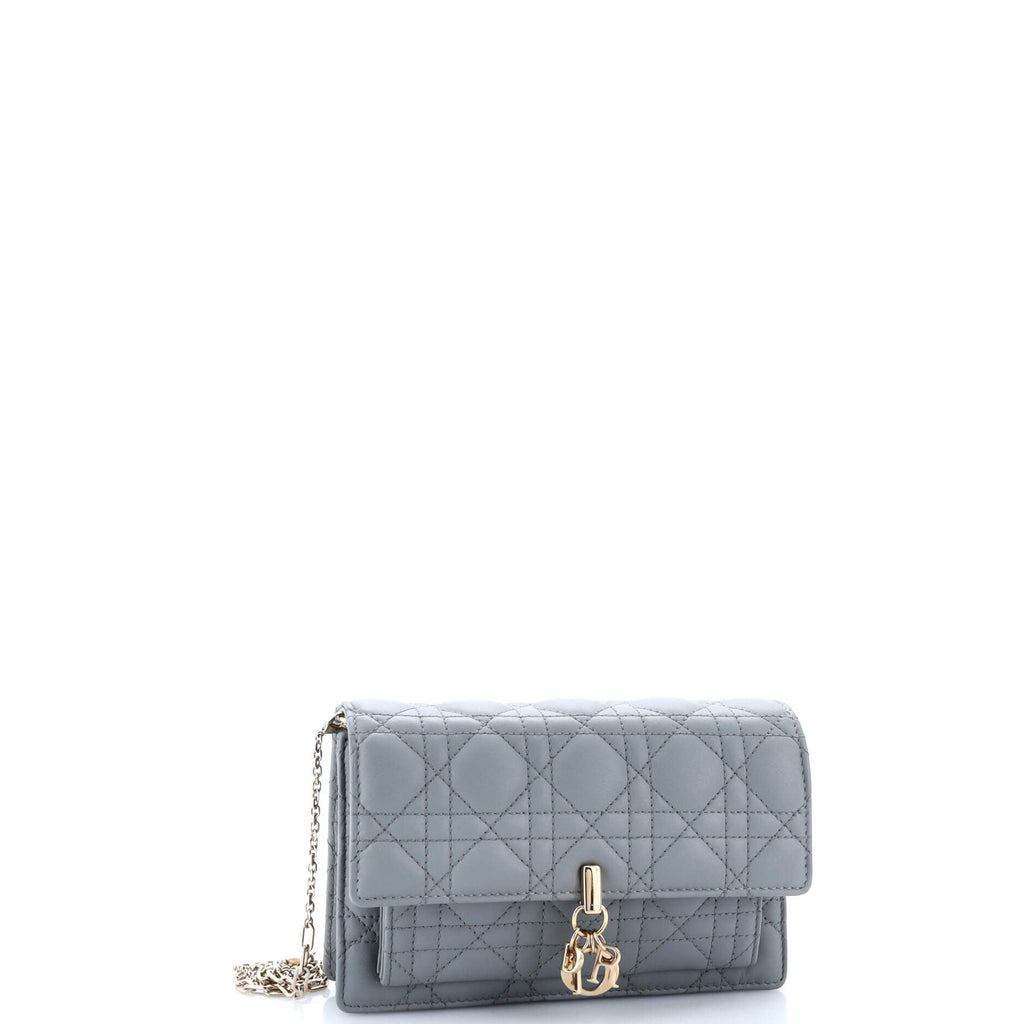 My Dior Top Handle Flap Bag Cannage Quilt Lambskin Mini
