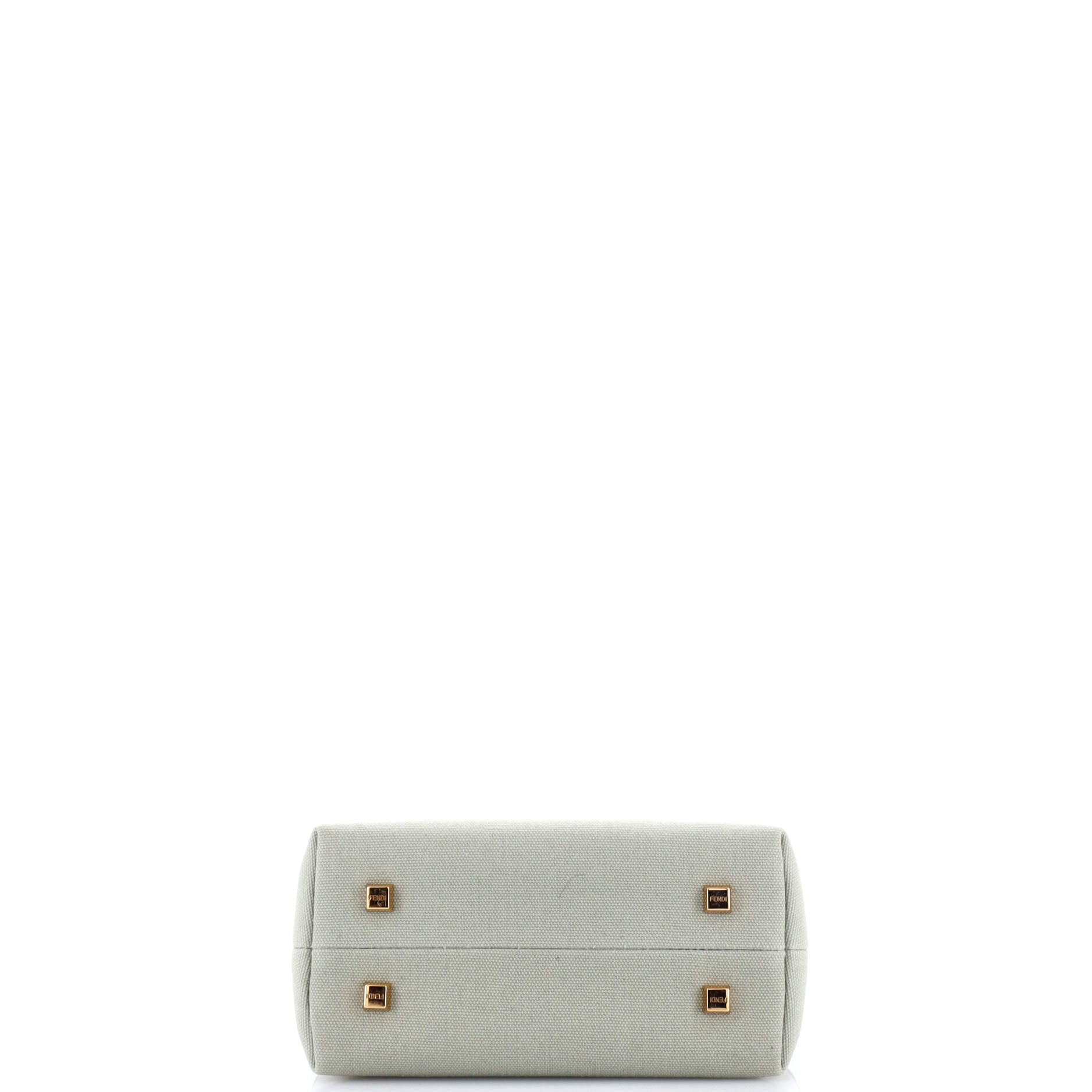 Logo By The Way Top Handle Bag Embroidered Canvas Mini
