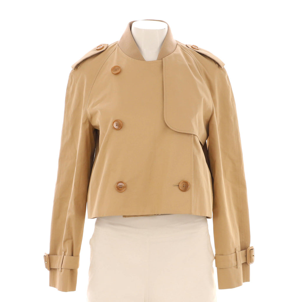 Women's Cropped Trench Coat Cotton