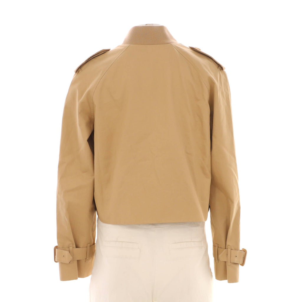 Women's Cropped Trench Coat Cotton