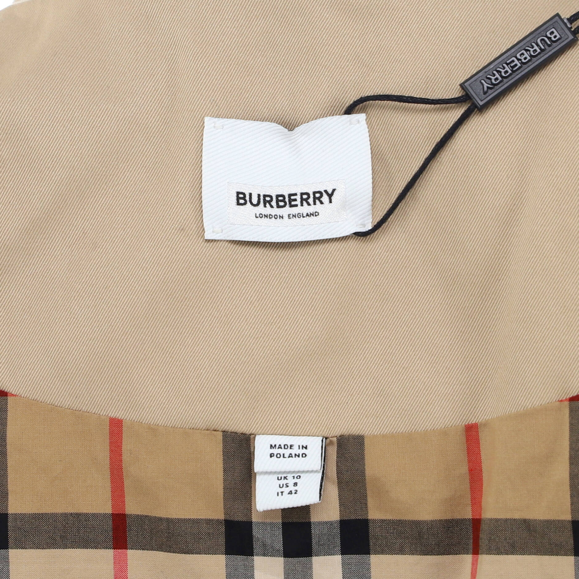 Women's Cropped Trench Coat Cotton