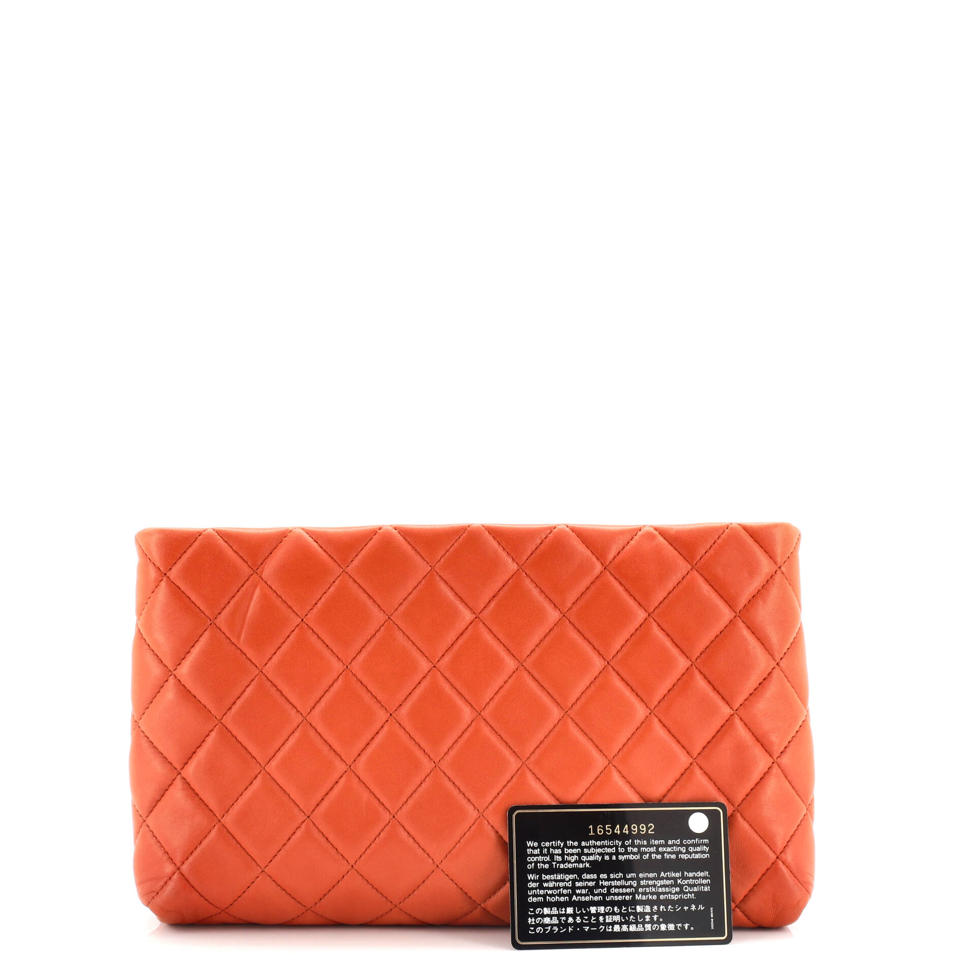 Square Timeless Clutch Quilted Lambskin