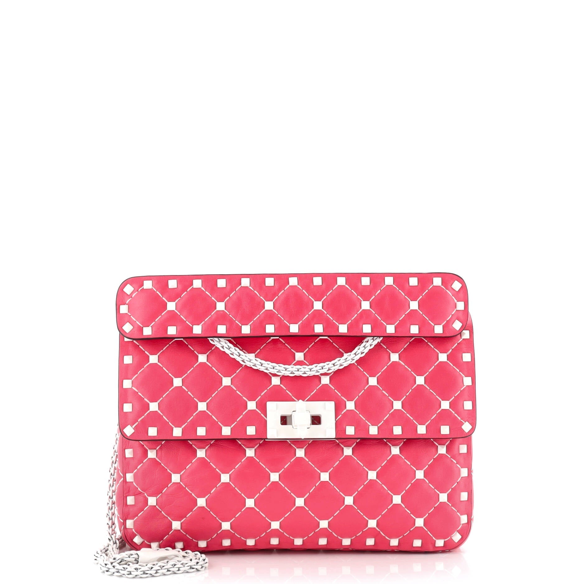 Free Rockstud Spike Flap Bag Quilted Leather Medium