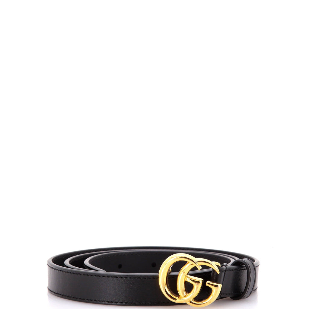 GG Marmont Belt Leather Thin 80