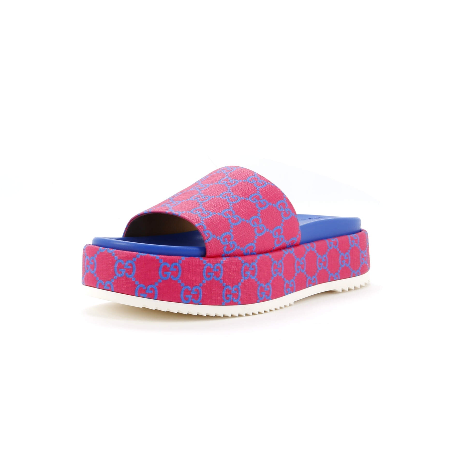 Women's Angelina Platform Slide Sandals GG Coated Canvas