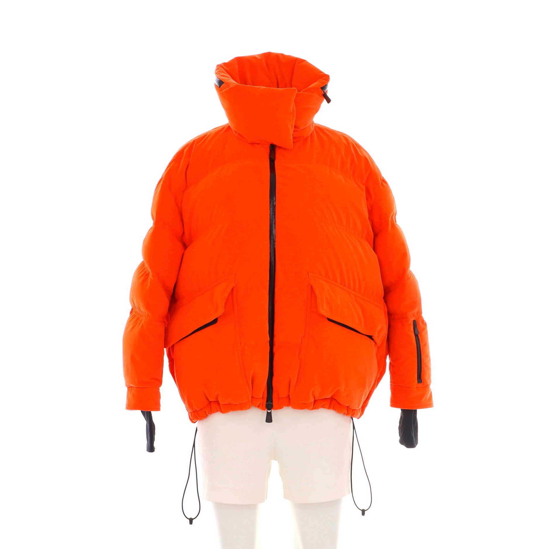 Women's Atena Hooded Puffer Jacket Quilted Velvet with Down