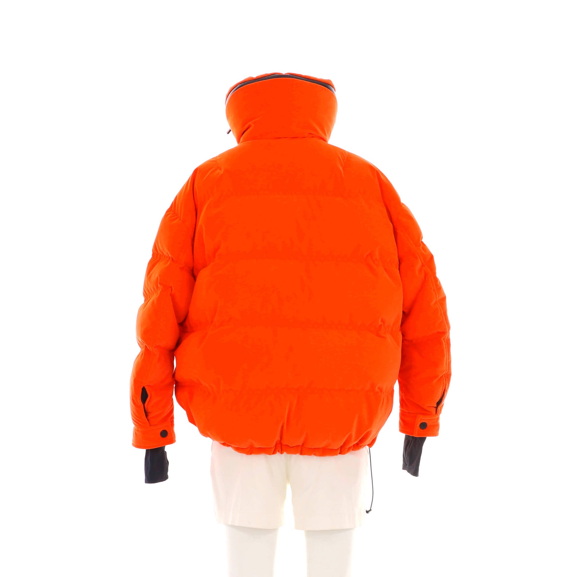 Women's Atena Hooded Puffer Jacket Quilted Velvet with Down
