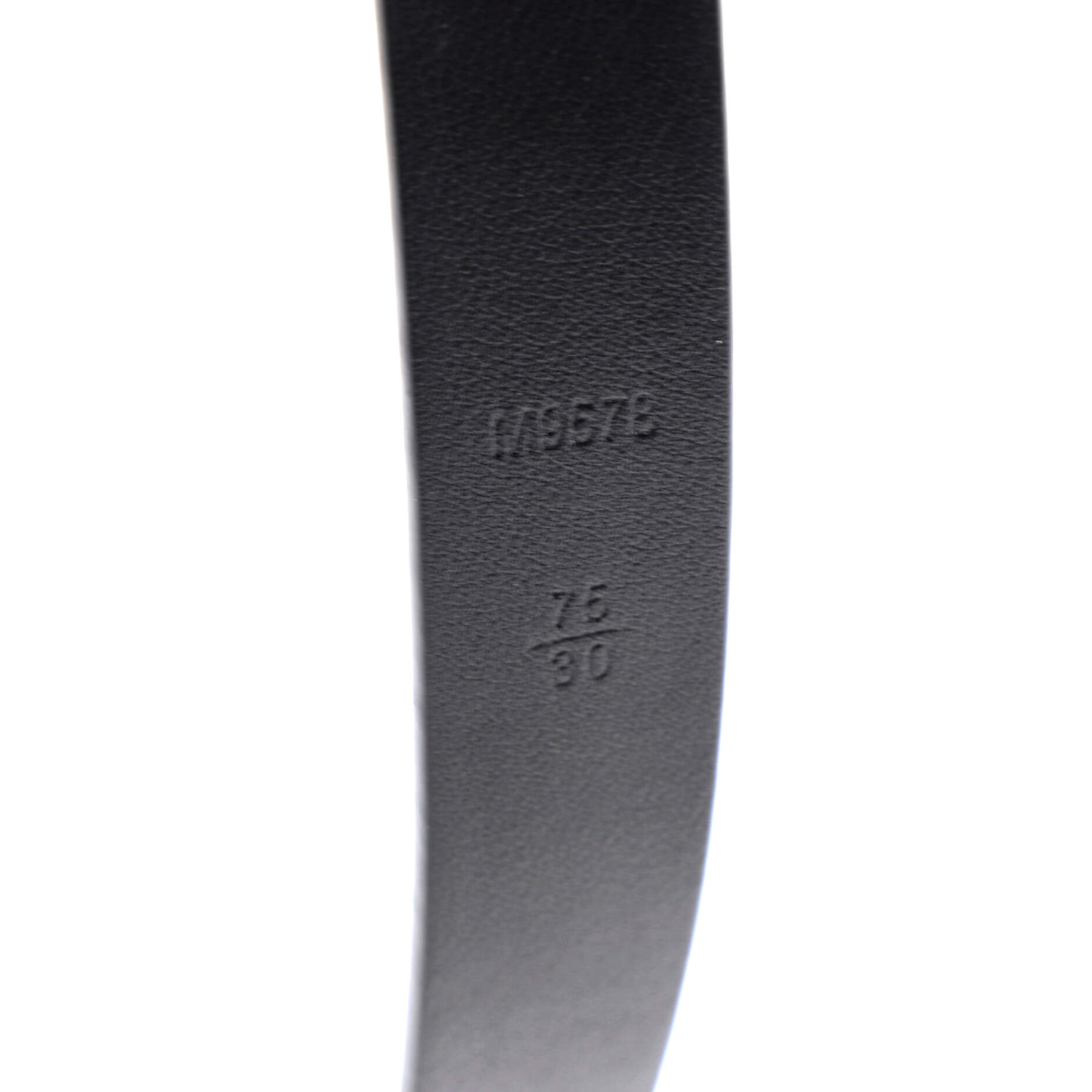 LV Initiales Belt Embossed Calfskin Thin 75