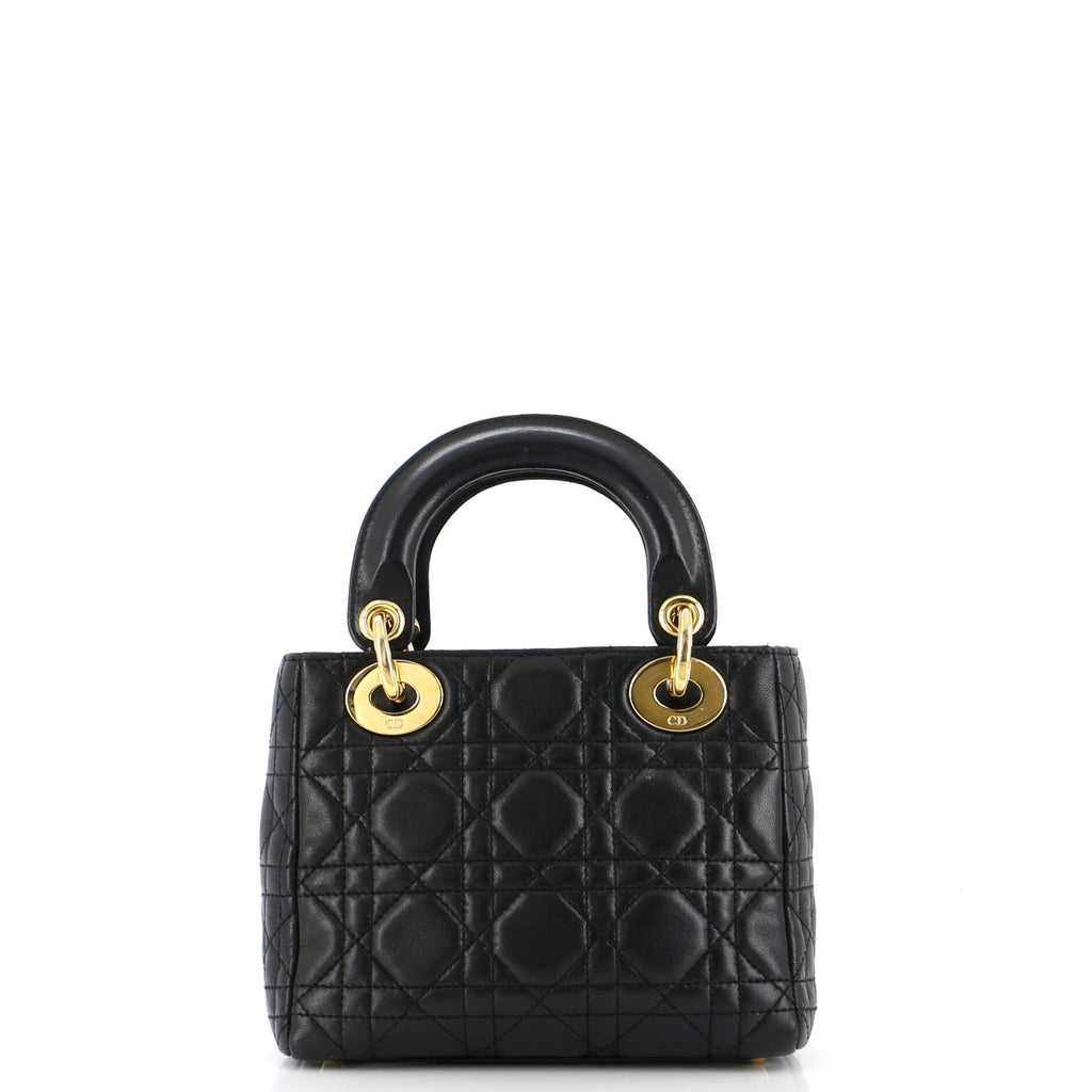 Lady Dior Bag Cannage Quilt Lambskin Mini