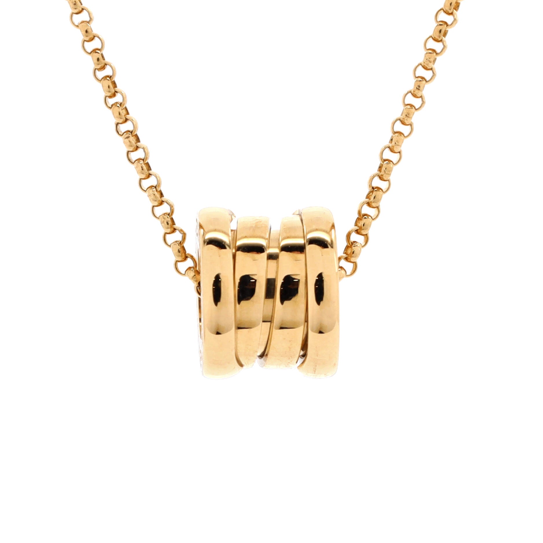 B.Zero1 Pendant Necklace 18K Yellow Gold Small