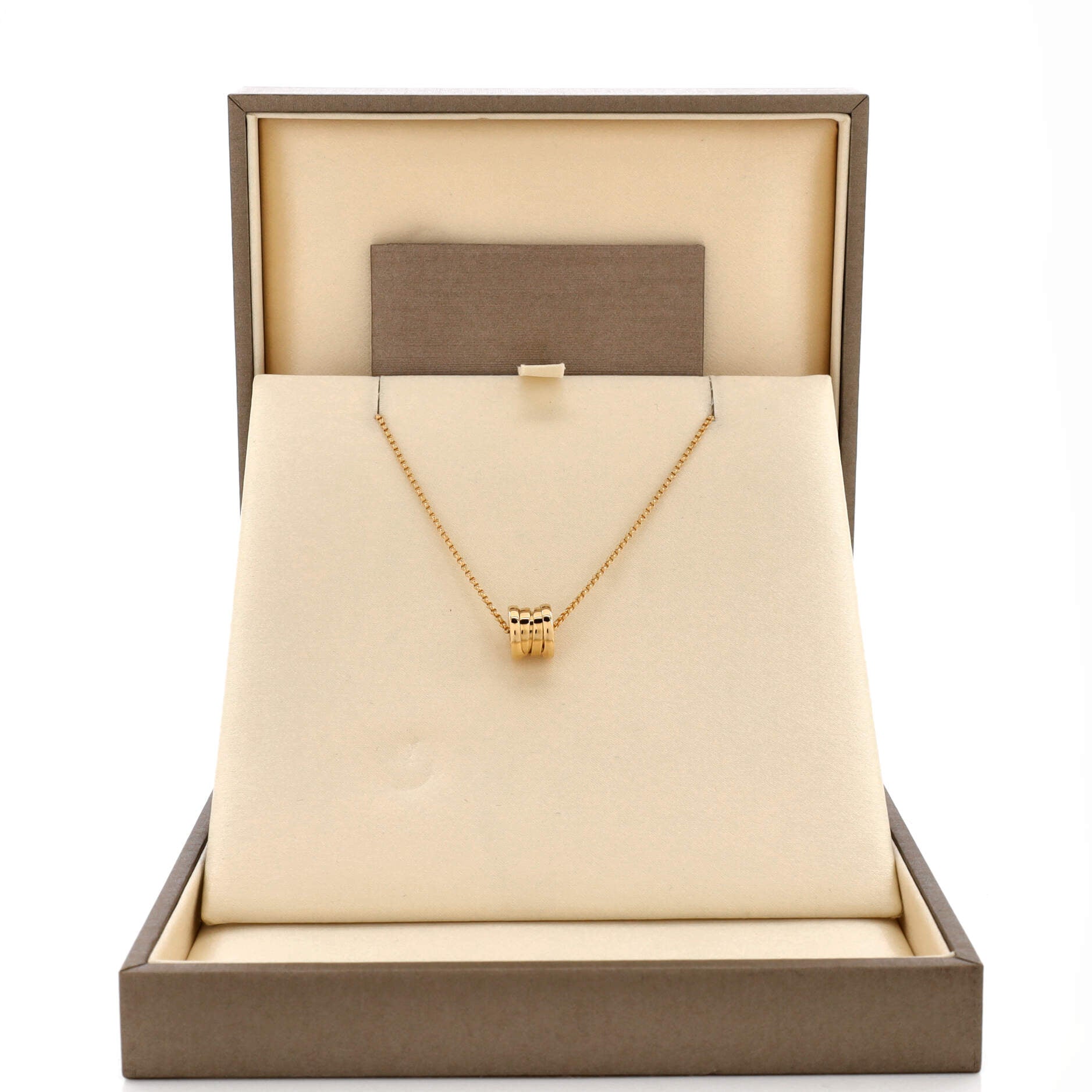 B.Zero1 Pendant Necklace 18K Yellow Gold Small