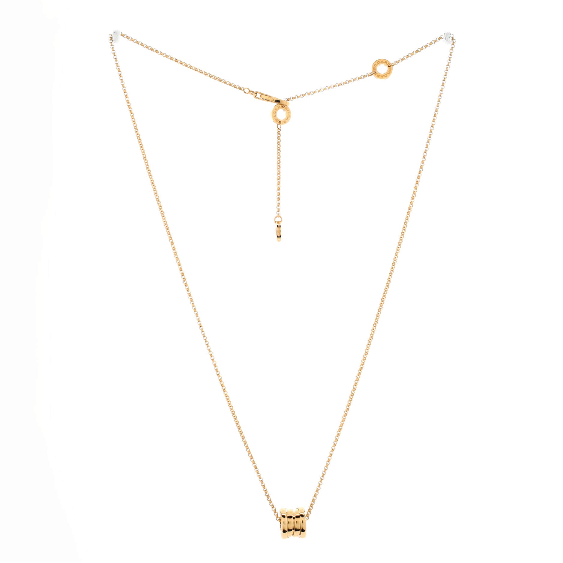 B.Zero1 Pendant Necklace 18K Yellow Gold Small