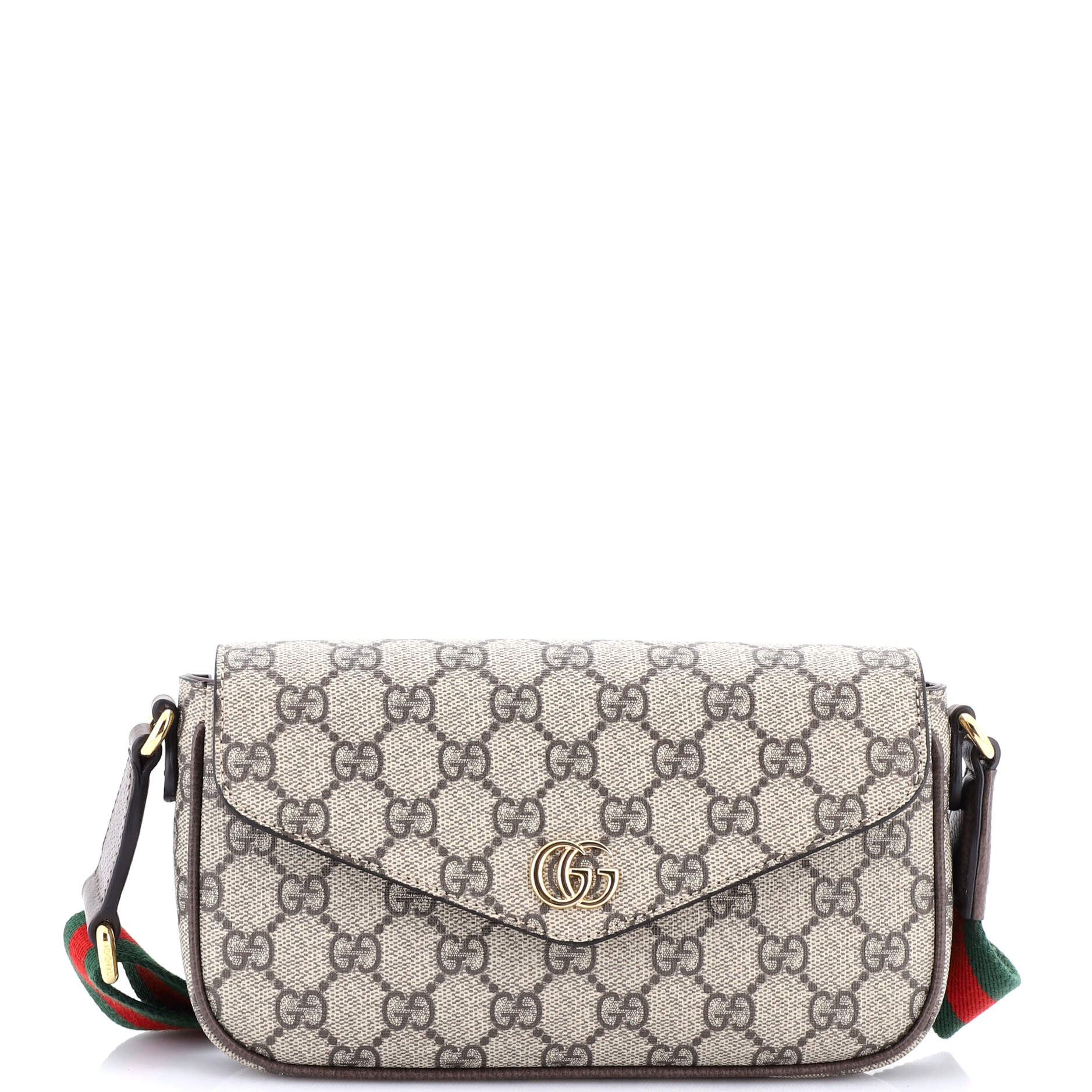 Ophidia Envelope Flap Shoulder Bag GG Coated Canvas Mini