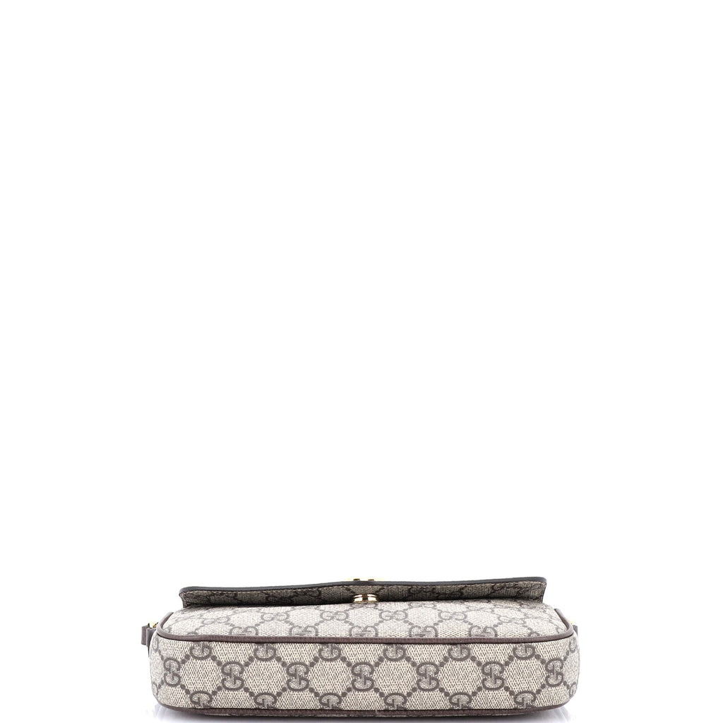 Ophidia Envelope Flap Shoulder Bag GG Coated Canvas Mini