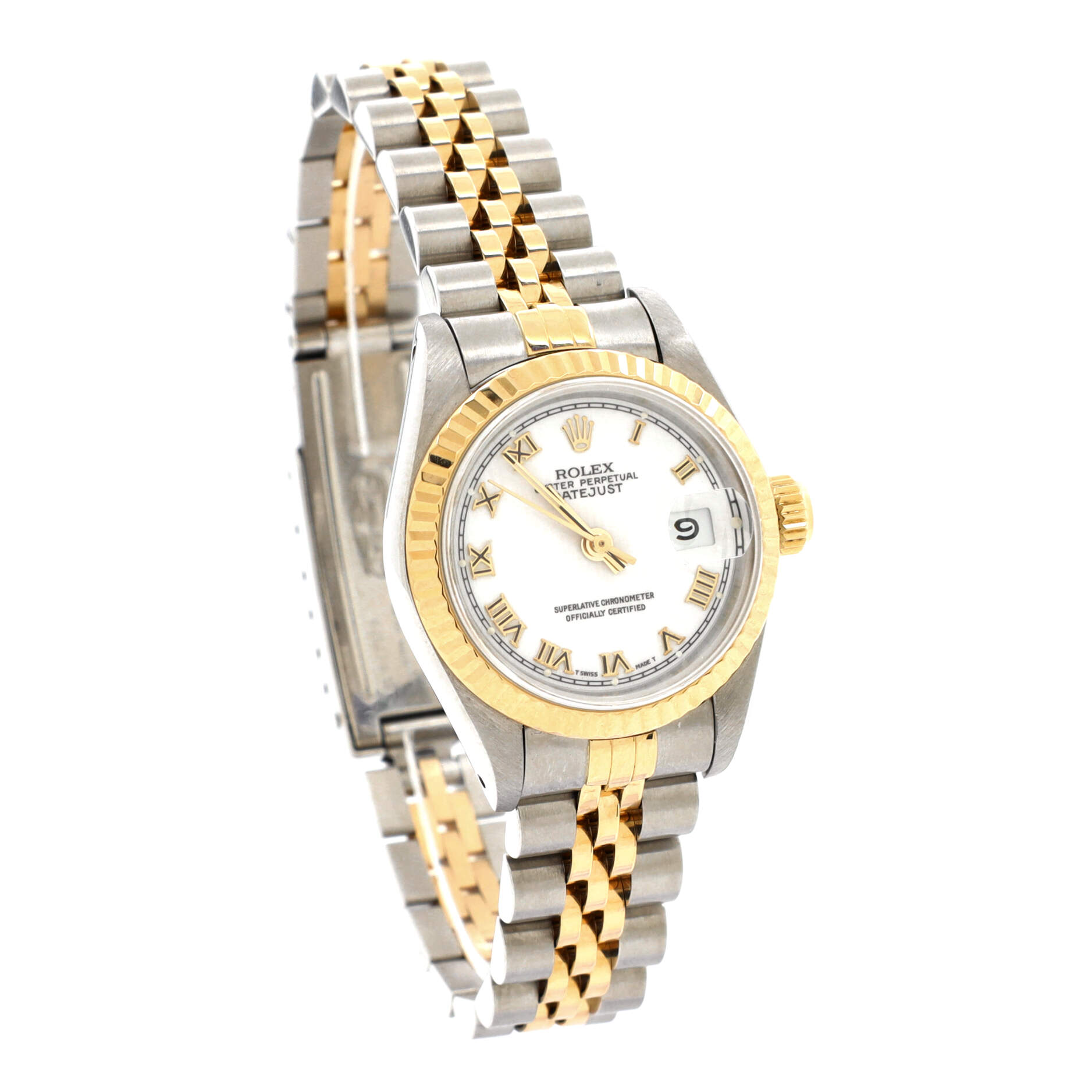 Oyster Perpetual Datejust Automatic Watch Stainless Steel and Yellow Gold 26