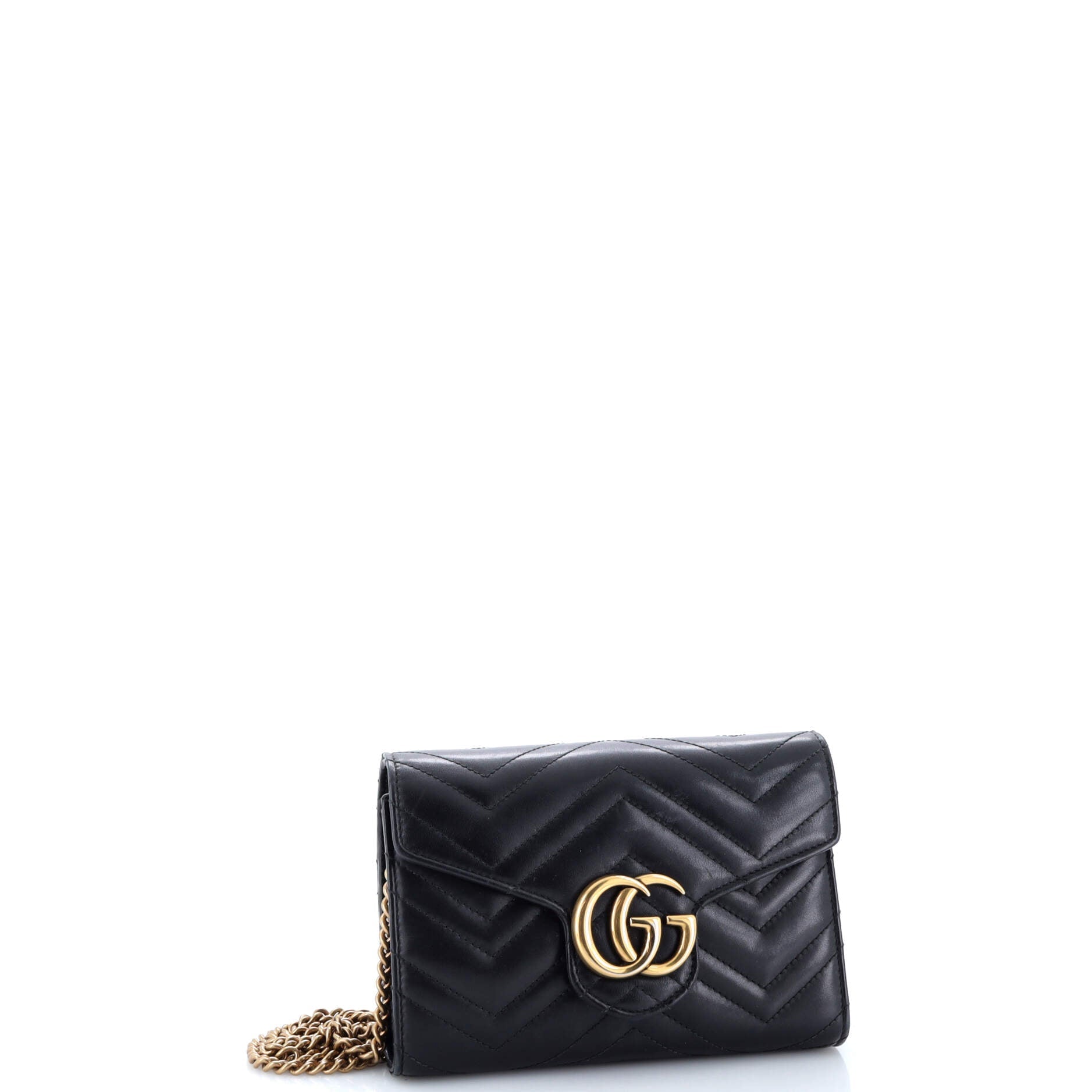 GG Marmont Chain Wallet Matelasse Leather Mini