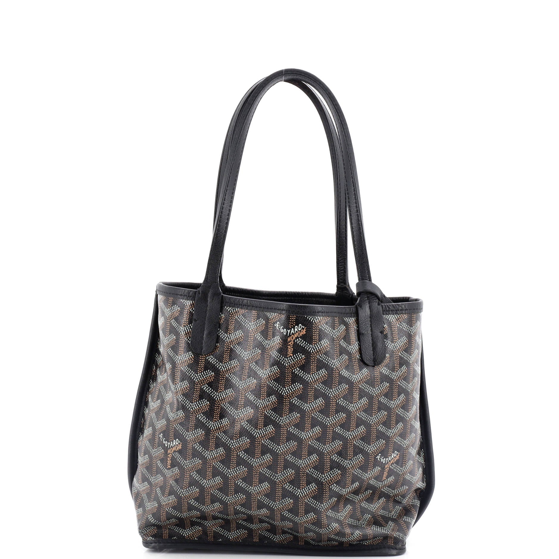 Anjou Reversible Tote Coated Canvas Mini
