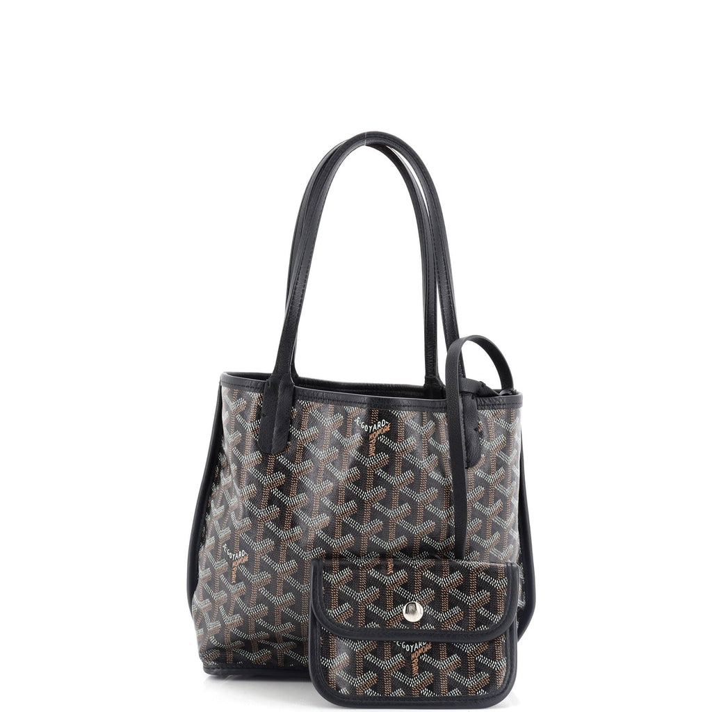 Anjou Reversible Tote Coated Canvas Mini