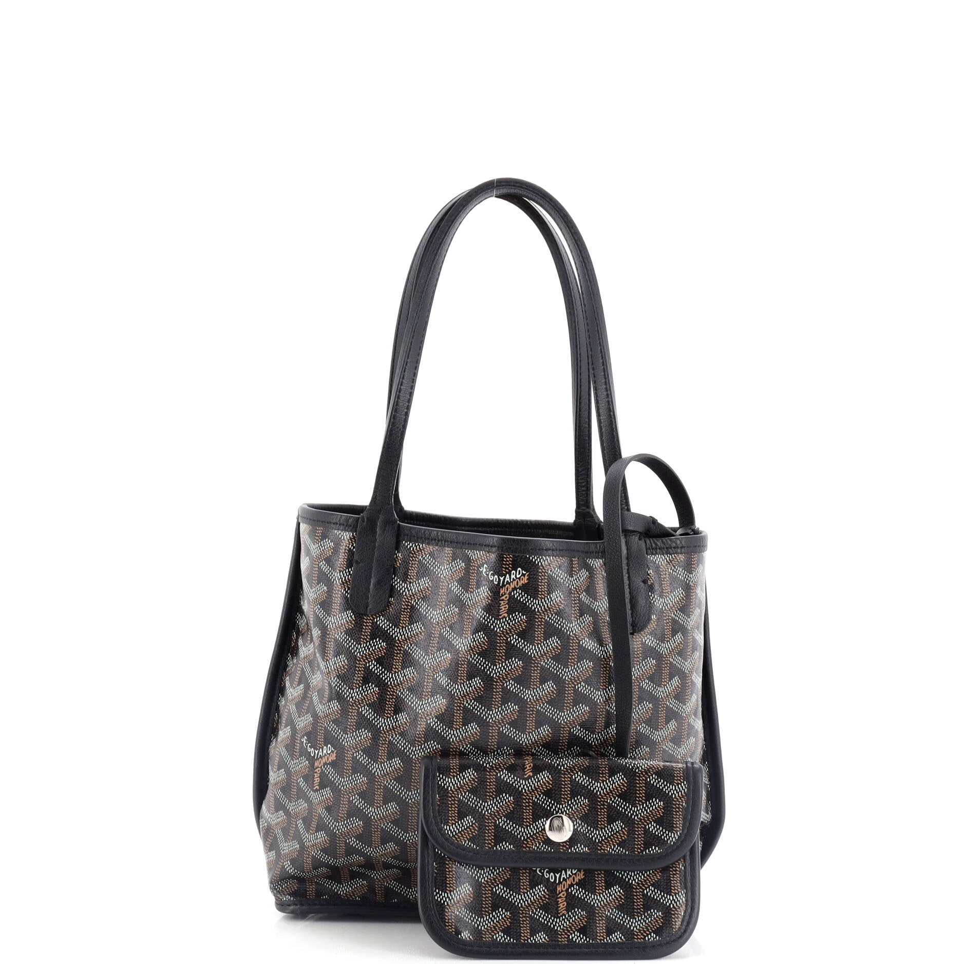 Anjou Reversible Tote Coated Canvas Mini