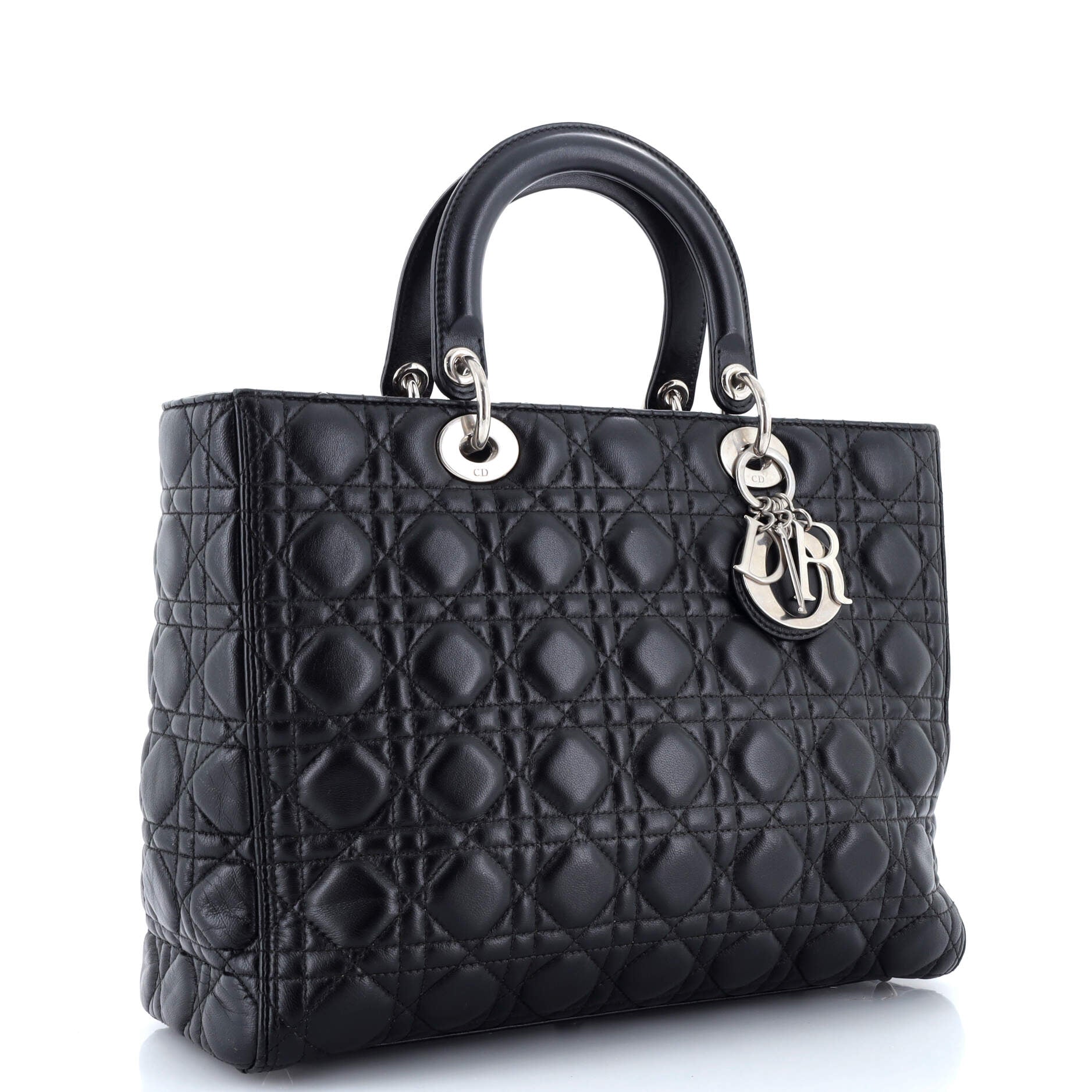 Lady Dior Bag Cannage Quilt Lambskin Large
