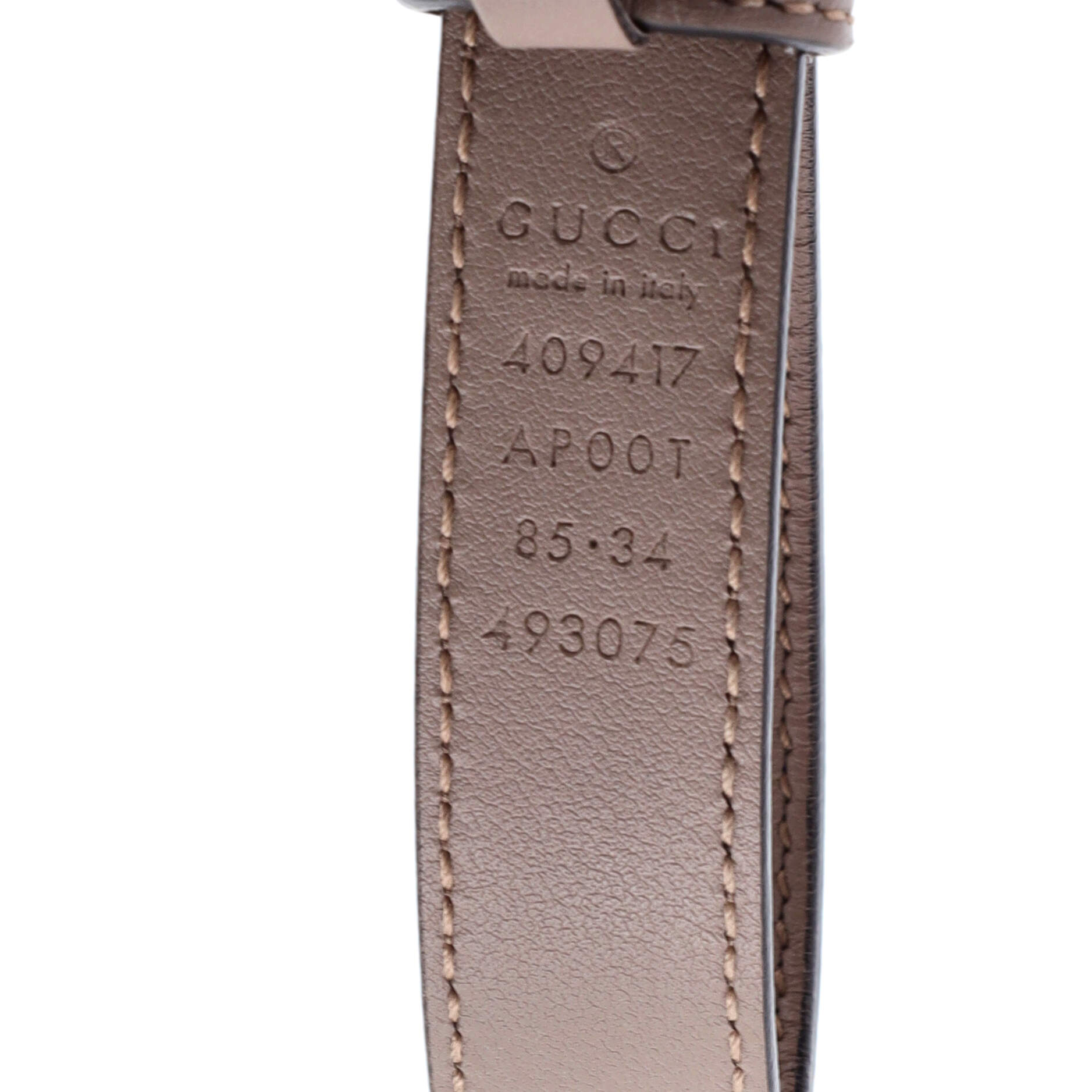 GG Marmont Belt Leather Thin 85
