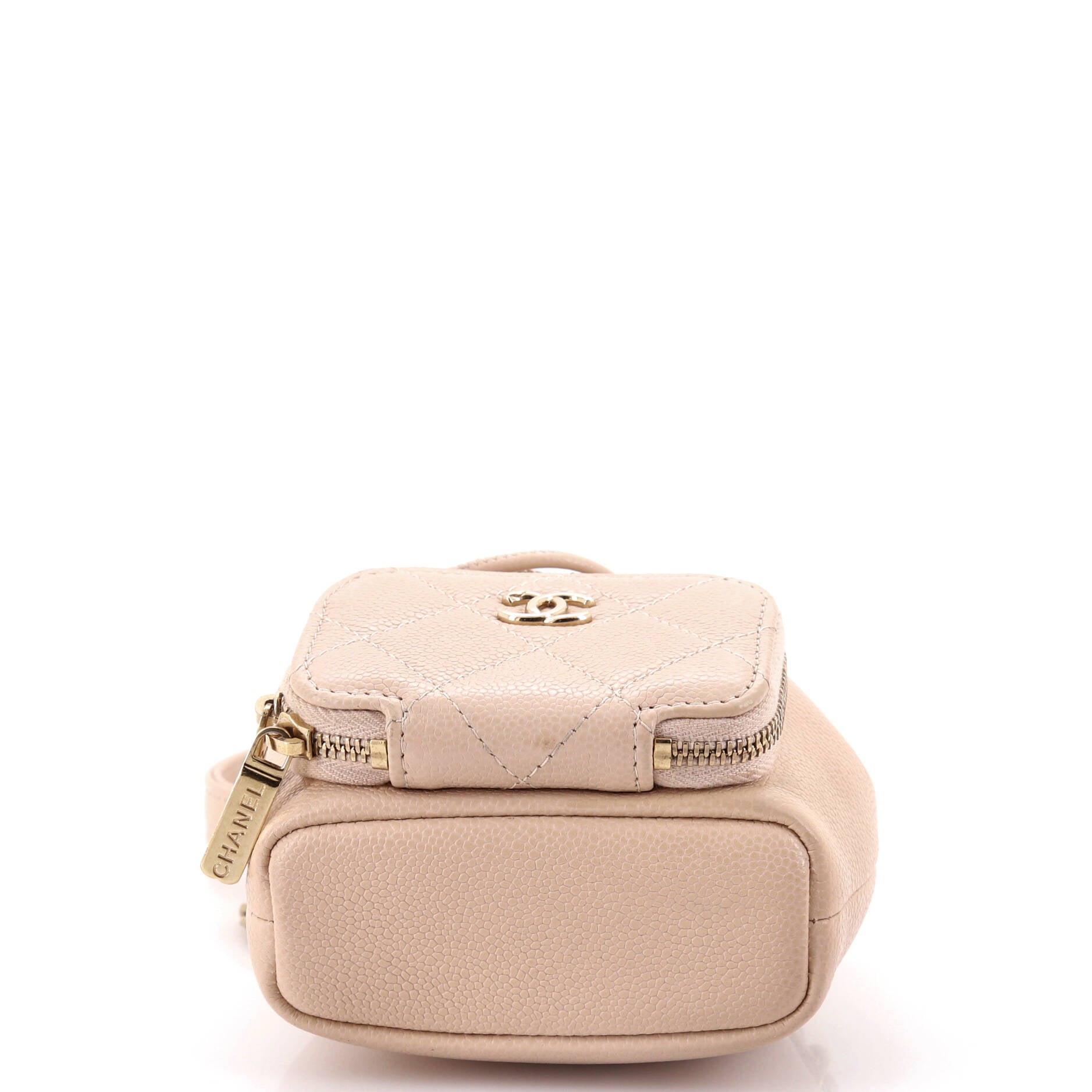 Business Affinity Drawstring Bucket Bag Quilted Caviar Mini
