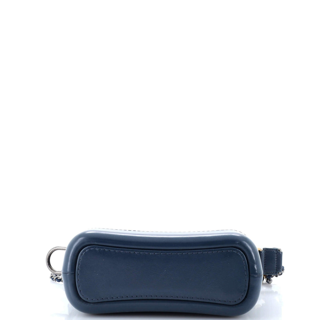 Gabrielle Hobo Chevron Aged Calfskin Small