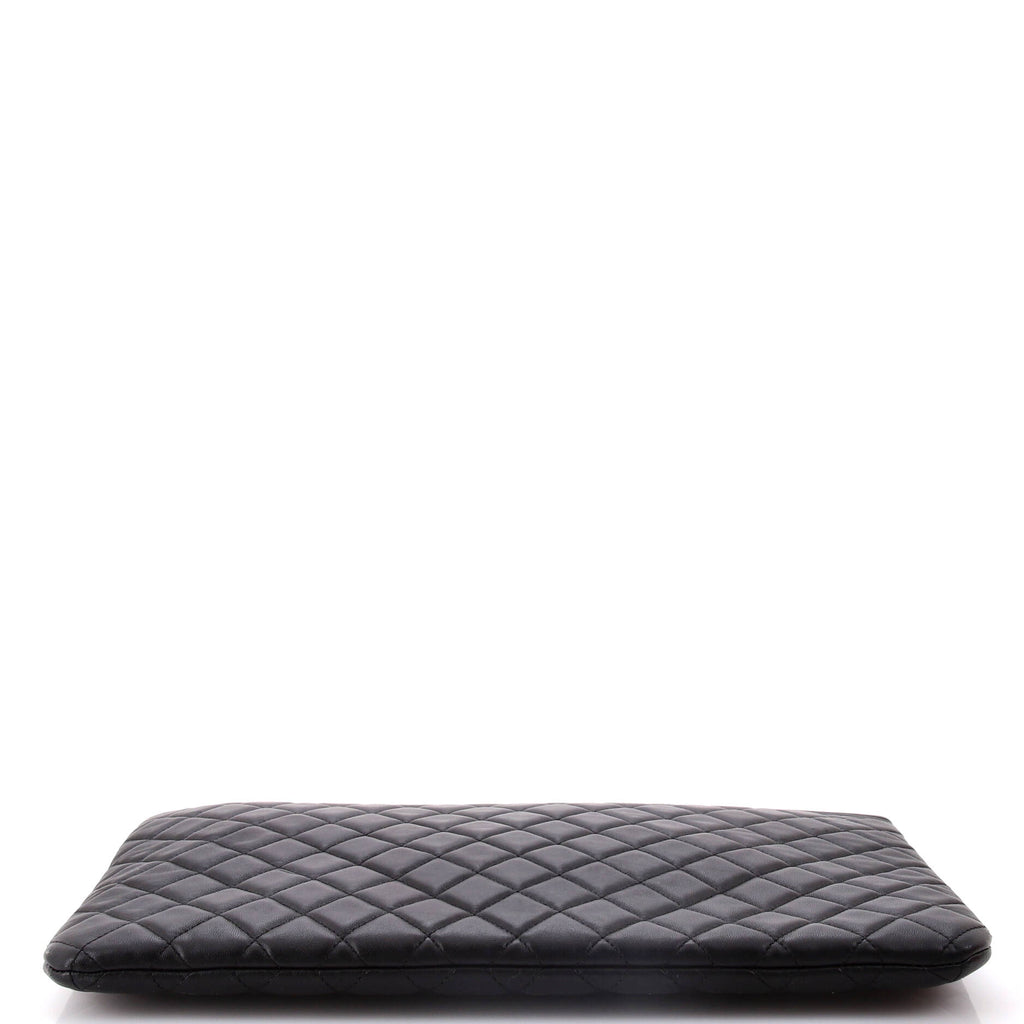 Boy O Case Clutch Quilted Lambskin Large